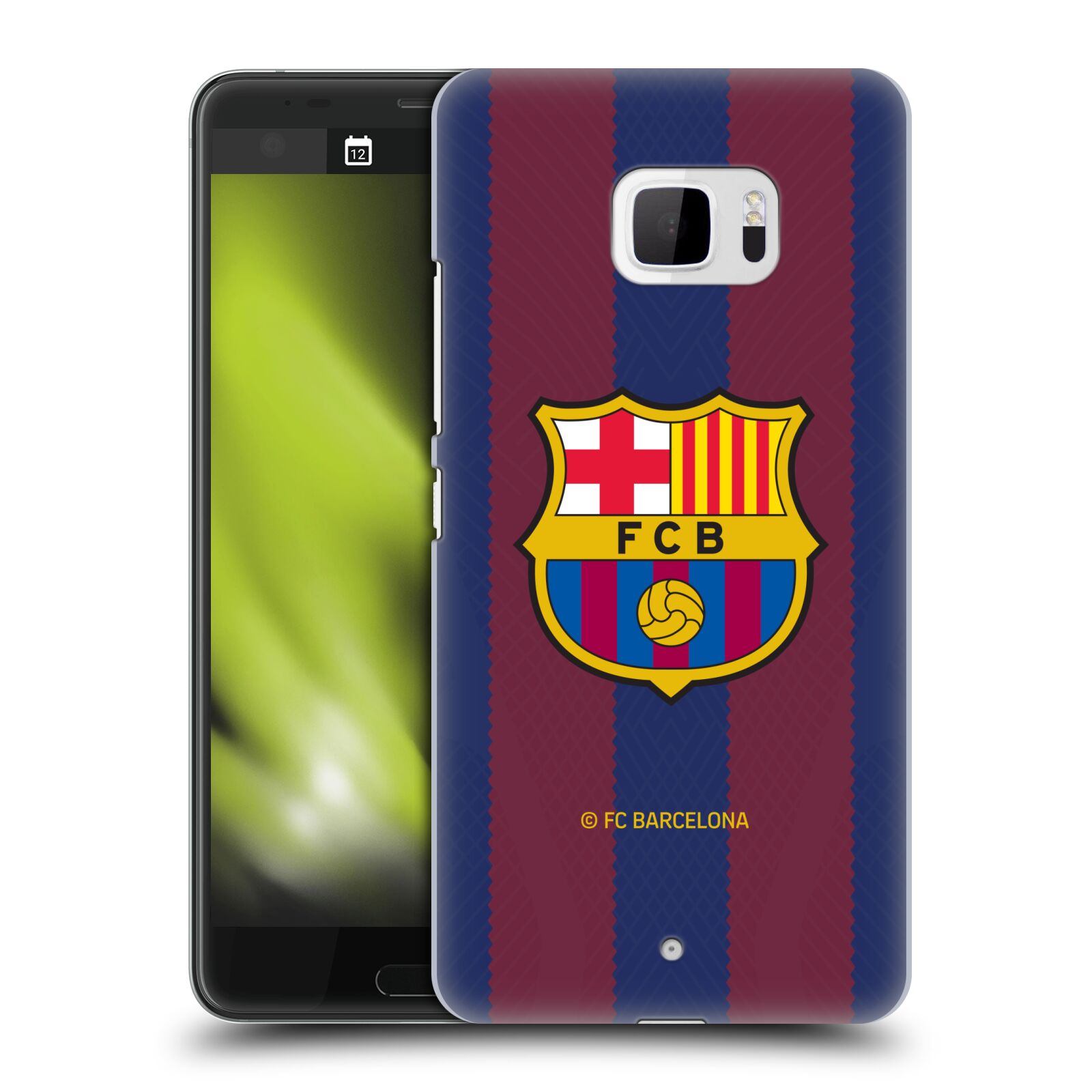 Obal na mobil HTC U Ultra - HEAD CASE - FC BARCELONA - Domácí dres pruhy a logo