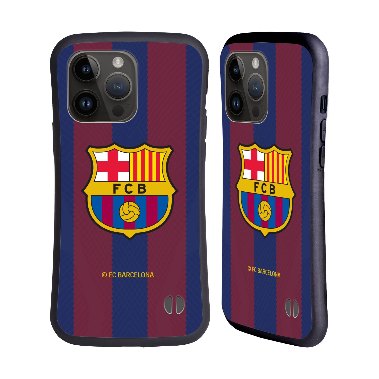 Odolný zadní obal pro mobil Apple iPhone 15 PRO MAX - HEAD CASE - FC Barcelona - Dres Domácí pruhy 23/24