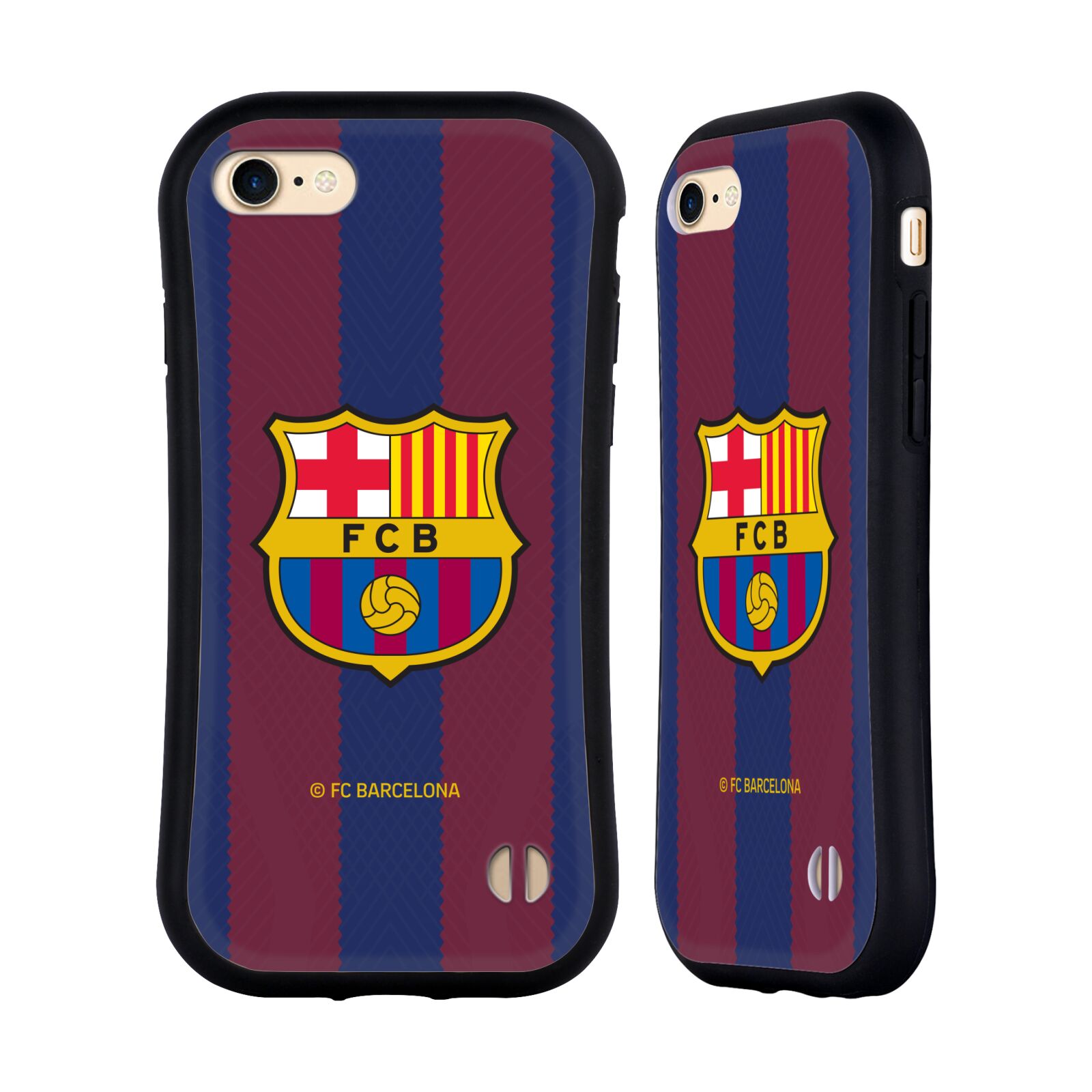 Odolný zadní obal pro mobil Apple Iphone 7/8/SE2020 - HEAD CASE - FC Barcelona - Dres Domácí pruhy 23/24