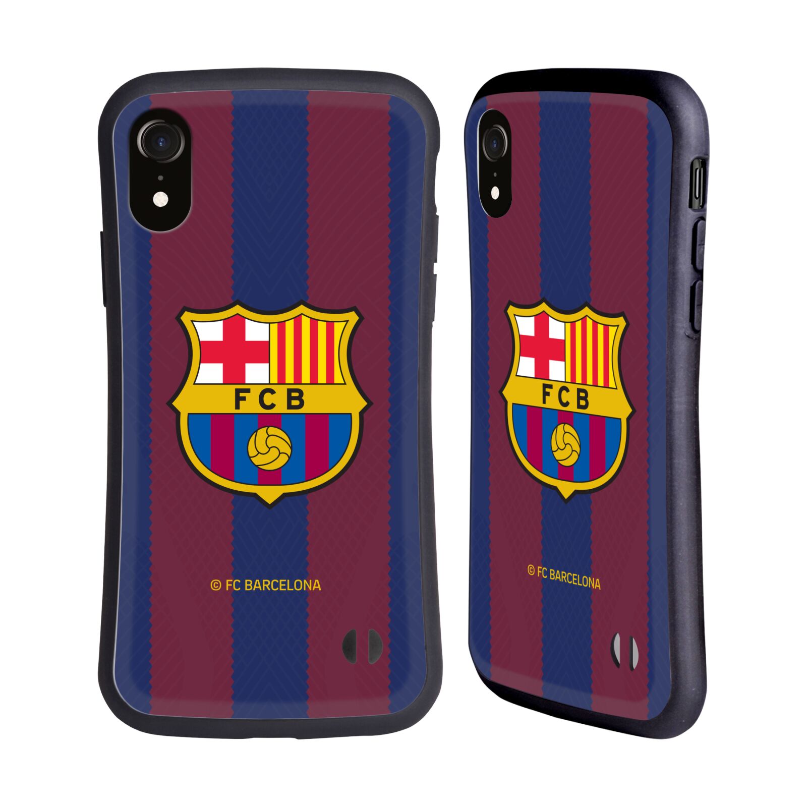 Odolný zadní obal pro mobil Apple Iphone XR - HEAD CASE - FC Barcelona - Dres Domácí pruhy 23/24