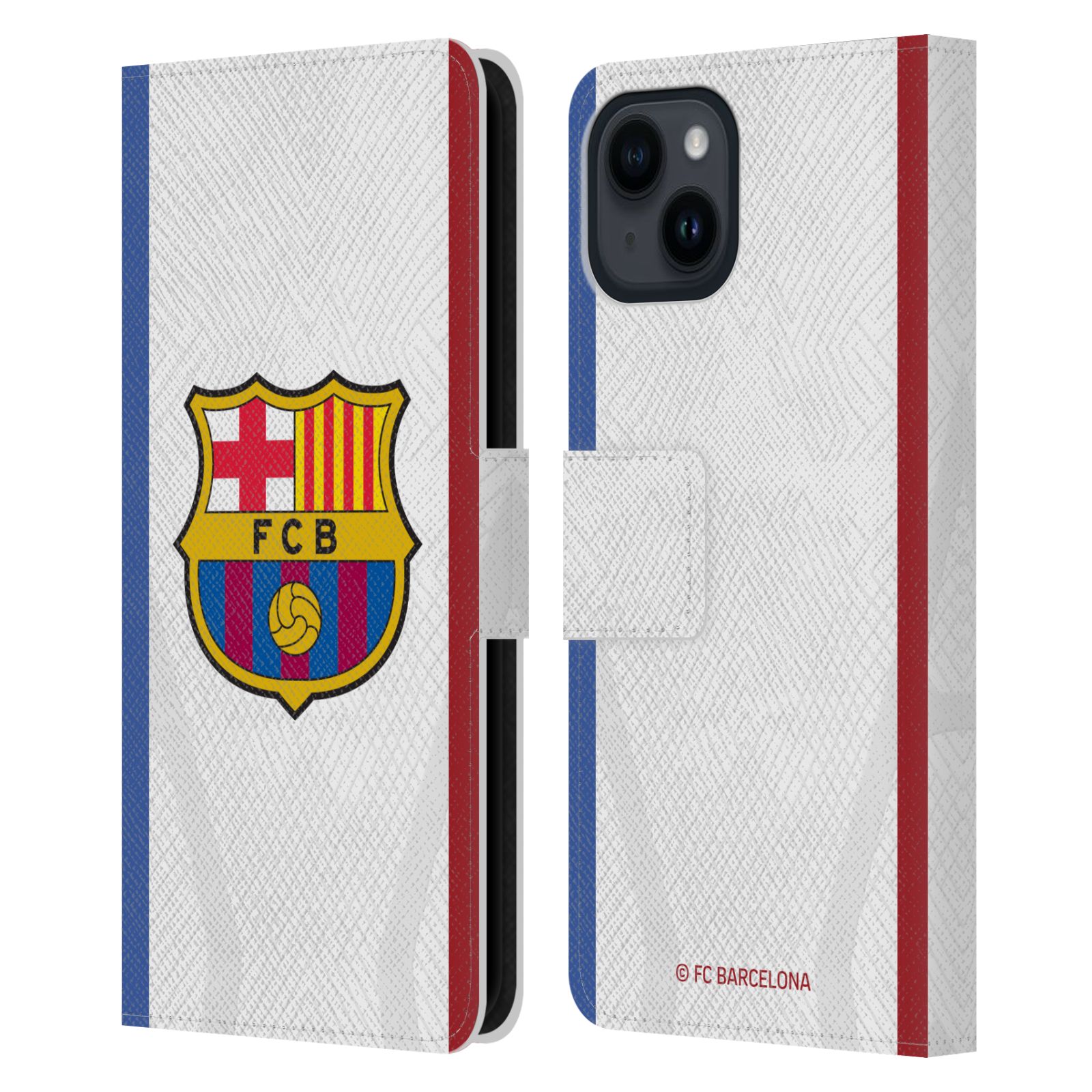 Pouzdro na mobil Apple Iphone 15 - HEAD CASE - FC Barcelona - Dres hosté 23/24 2