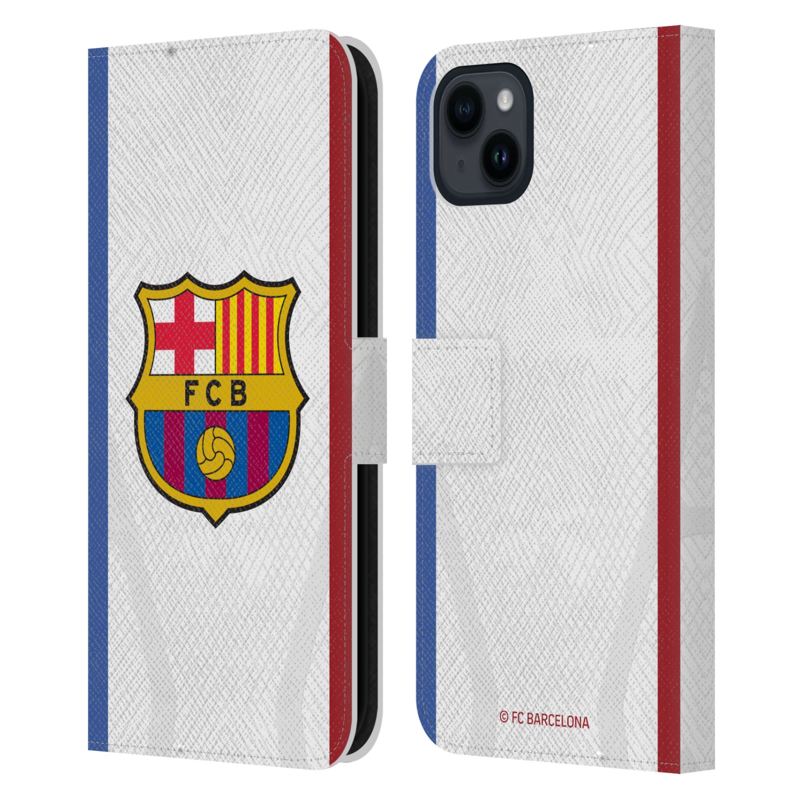 Pouzdro na mobil Apple Iphone 15 PLUS - HEAD CASE - FC Barcelona - Dres hosté 23/24 2