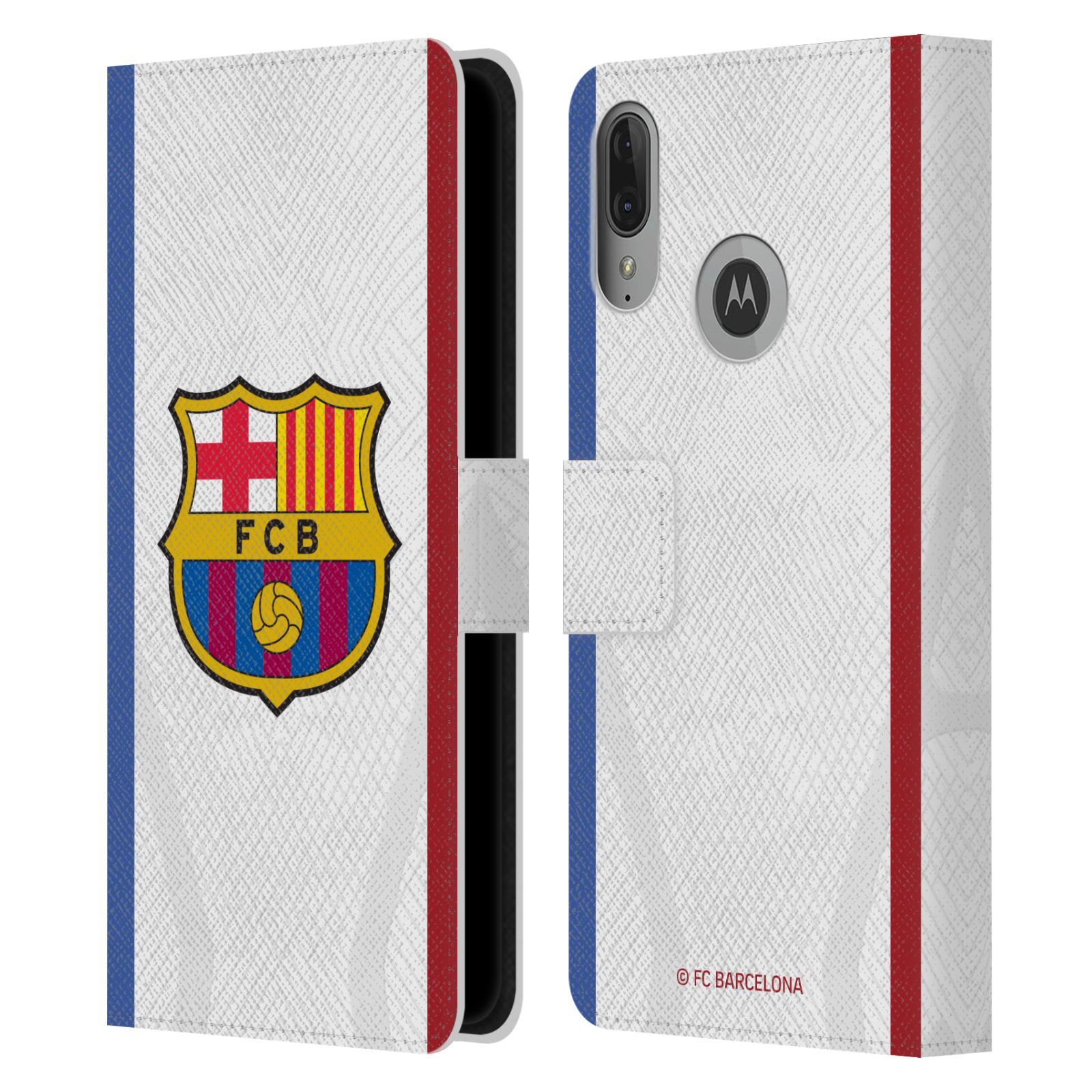 Pouzdro na mobil Motorola Moto E6 PLUS  - HEAD CASE - FC Barcelona - Dres hosté 23/24 2