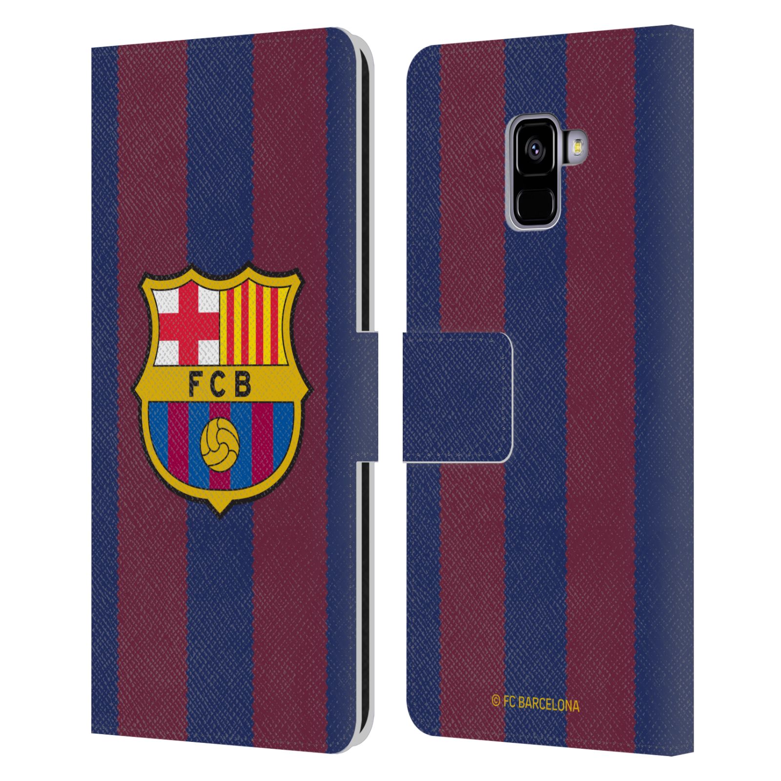 Pouzdro na mobil Samsung Galaxy A8+ 2018 - HEAD CASE - FC Barcelona - Dres domácí 23/24