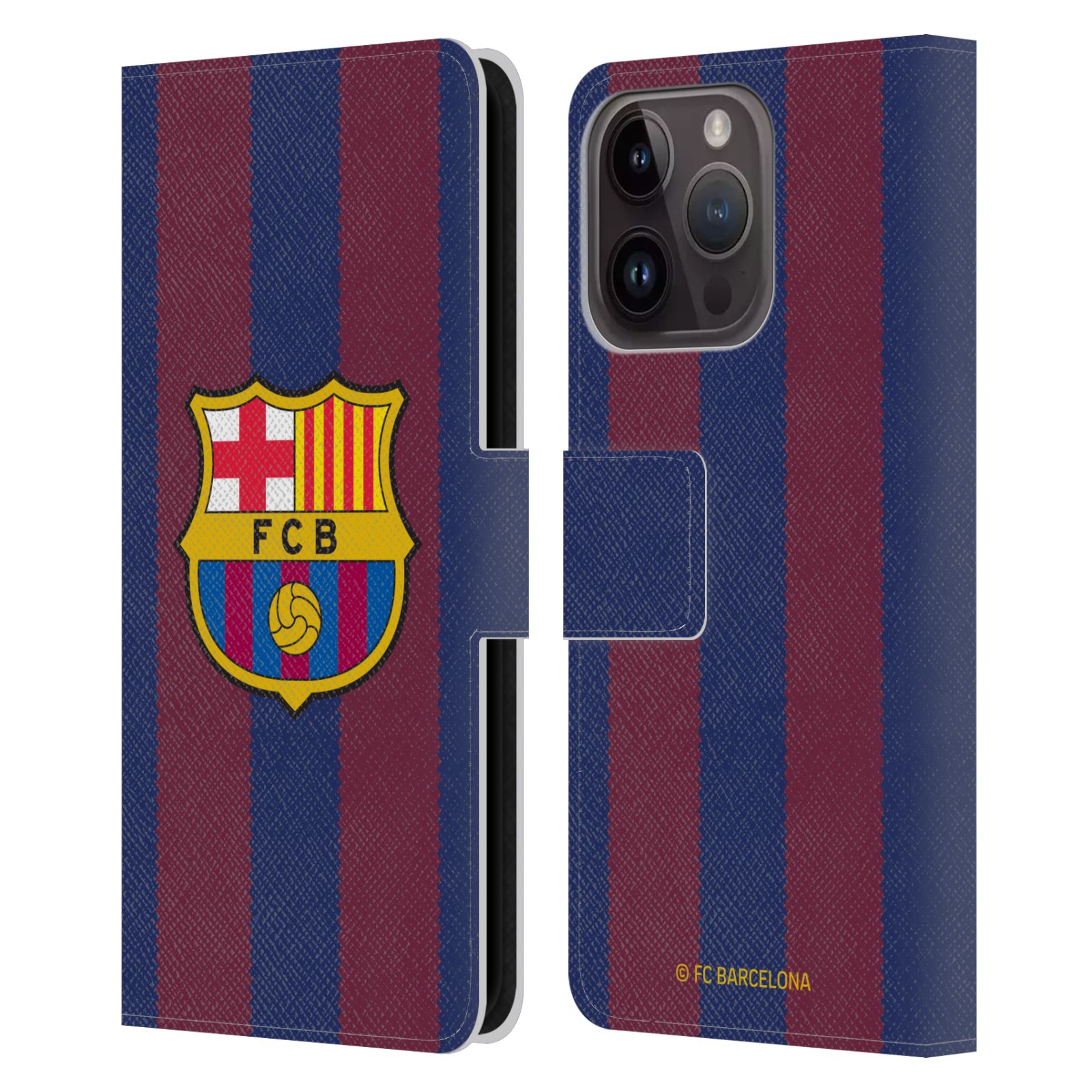 Pouzdro na mobil Apple Iphone 15 PRO - HEAD CASE - FC Barcelona - Dres domácí 23/24