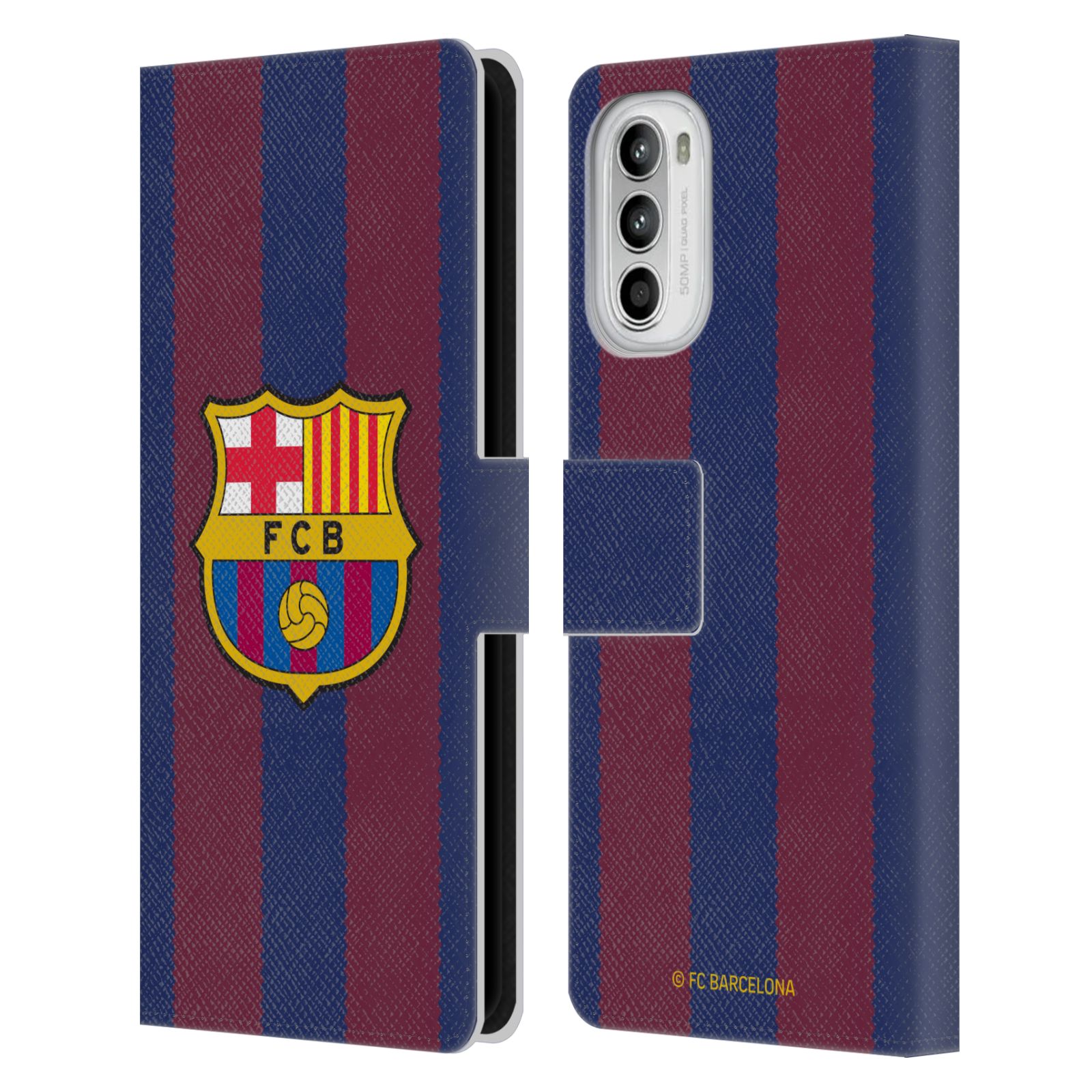 Pouzdro na mobil Motorola Moto G52 - HEAD CASE - FC Barcelona - Dres domácí 23/24