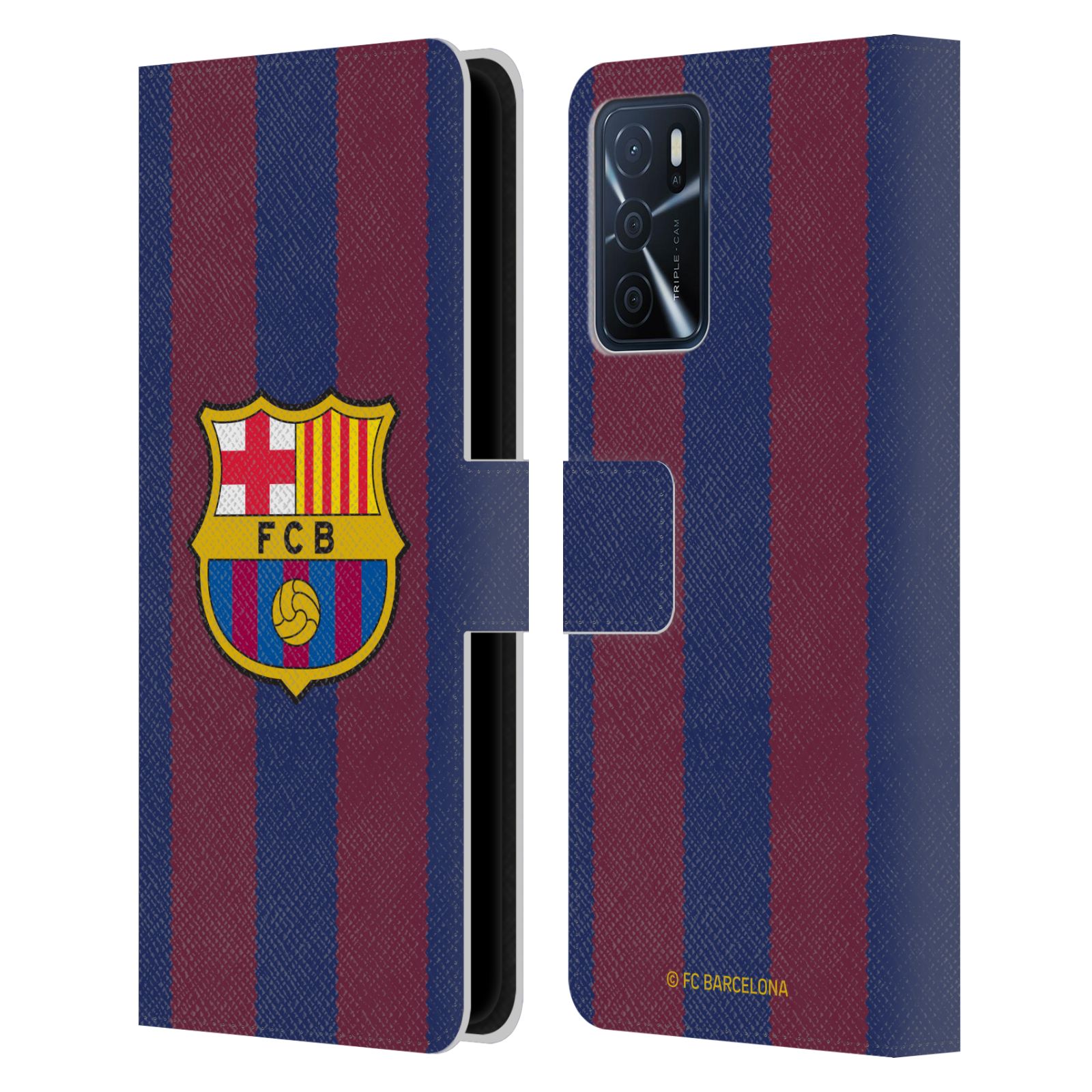 Pouzdro na mobil Oppo A16s - HEAD CASE - FC Barcelona - Dres domácí 23/24