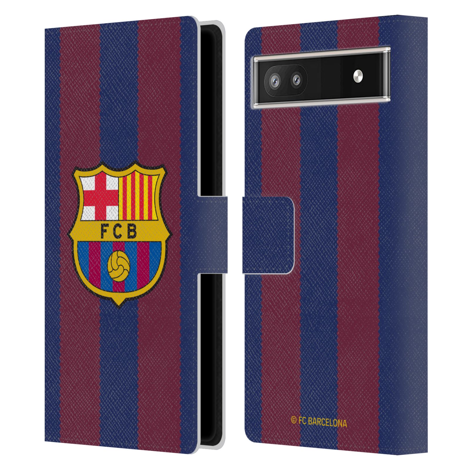 Pouzdro na mobil Google Pixel 6A  - HEAD CASE - FC Barcelona - Dres domácí 23/24