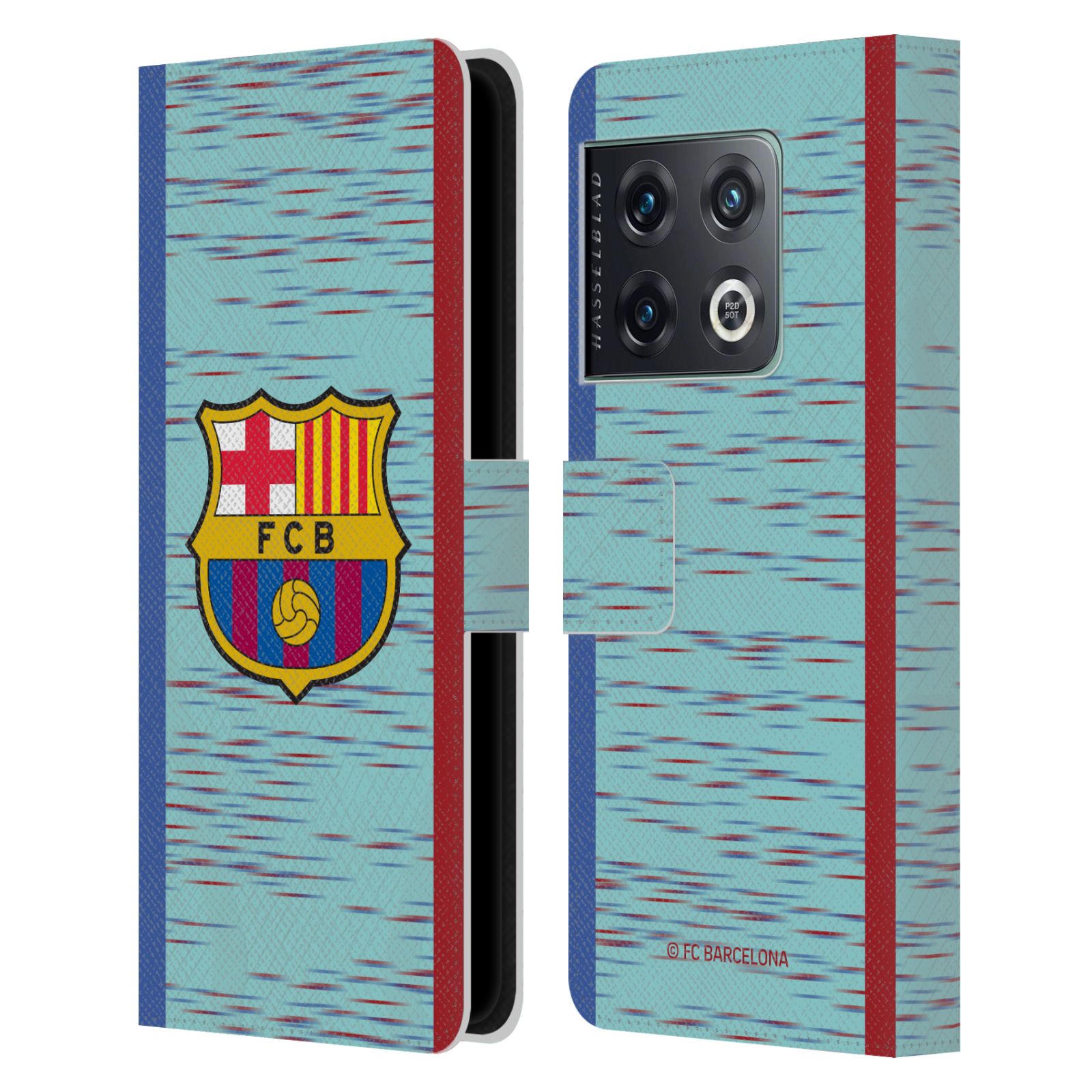 Pouzdro na mobil OnePlus 10 PRO - HEAD CASE - FC Barcelona - Dres světle modrá logo 23/24