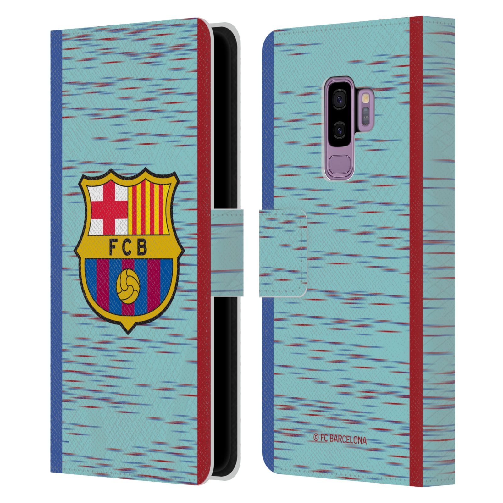 Pouzdro na mobil Samsung Galaxy S9+ / S9 PLUS - HEAD CASE - FC Barcelona - Dres světle modrá logo 23/24