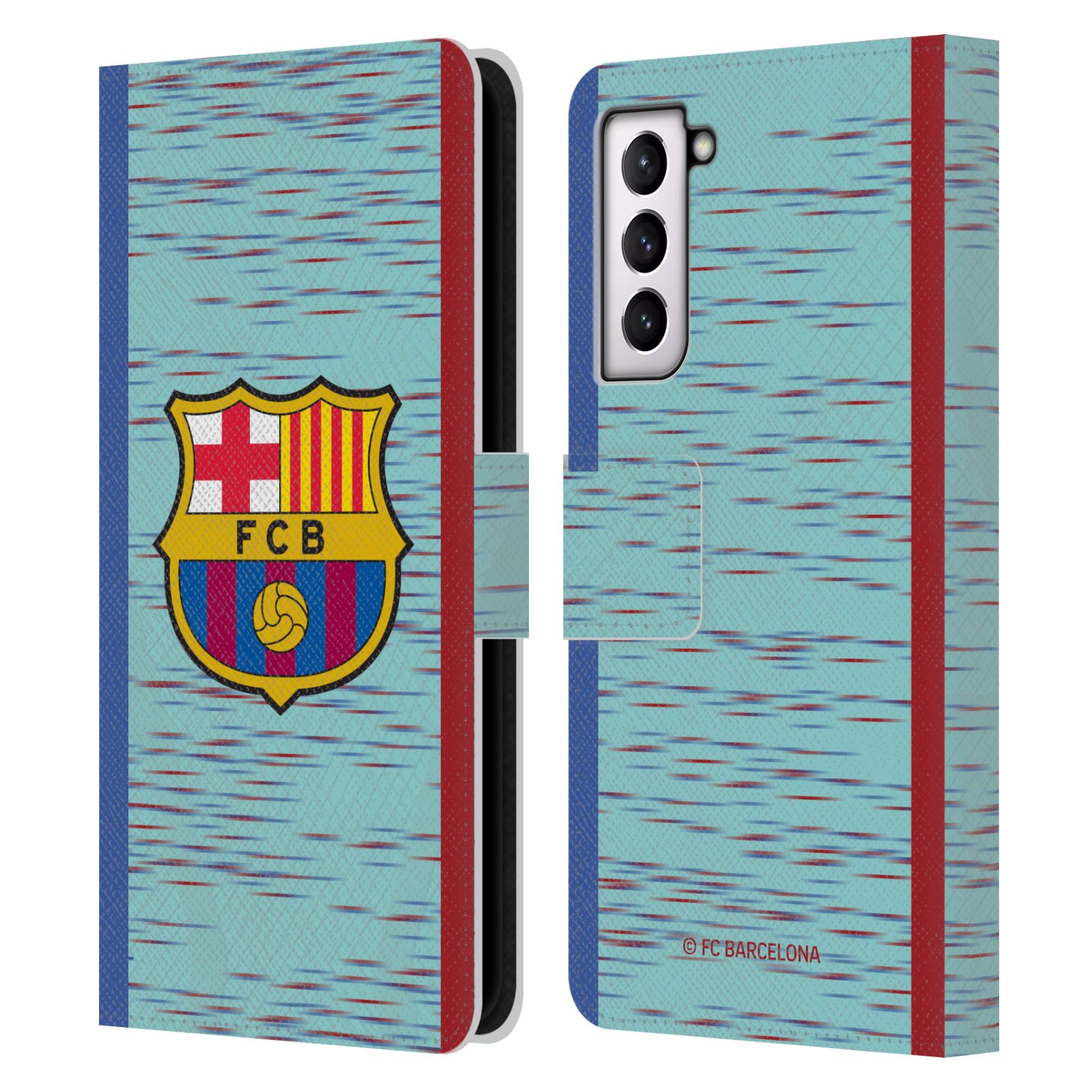 Pouzdro na mobil Samsung Galaxy S21 / S21 5G - HEAD CASE - FC Barcelona - Dres světle modrá logo 23/24