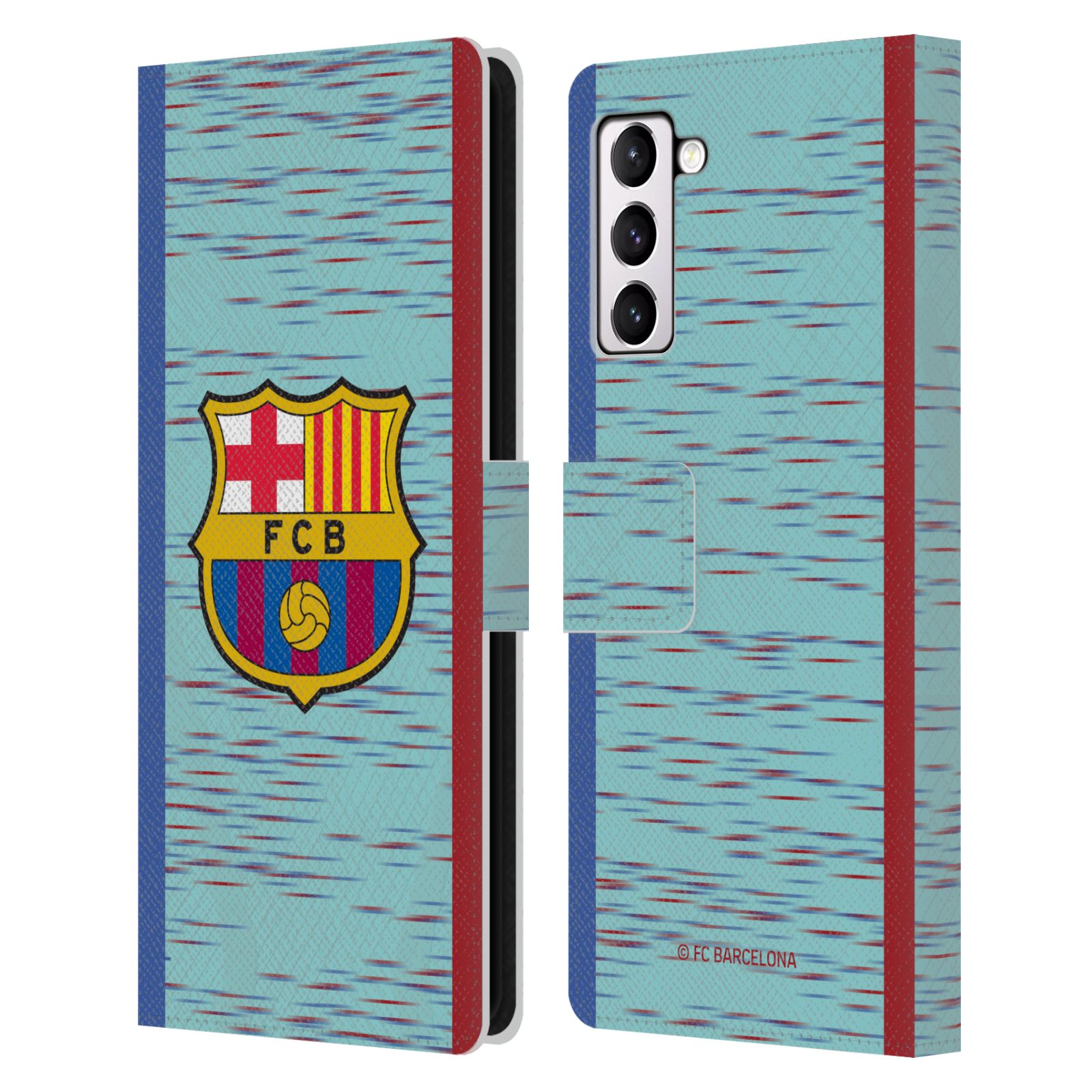 Pouzdro na mobil Samsung Galaxy S21+ 5G  - HEAD CASE - FC Barcelona - Dres světle modrá logo 23/24