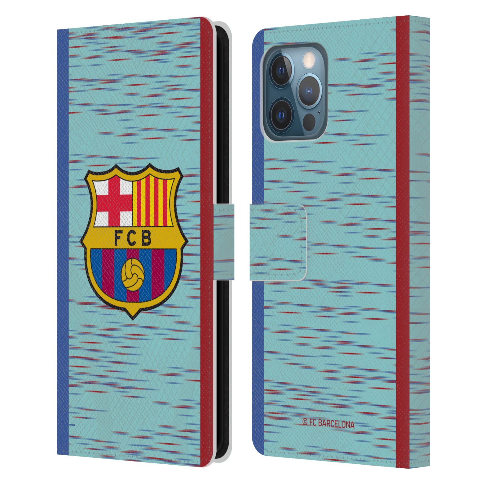 Pouzdro na mobil Apple Iphone 12 Pro Max - HEAD CASE - FC Barcelona - Dres světle modrá logo 23/24
