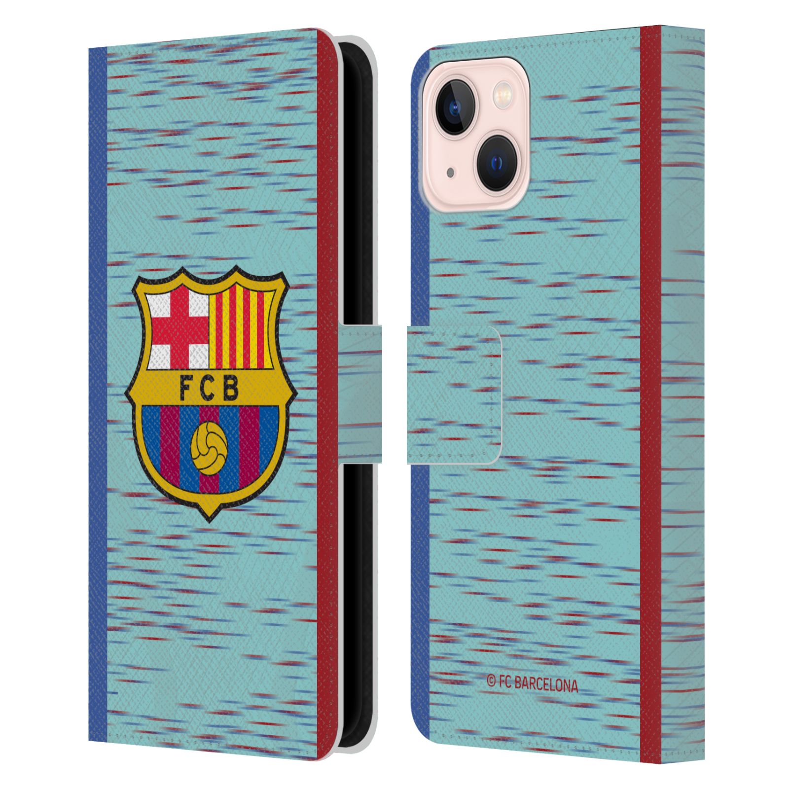 Pouzdro na mobil Apple Iphone 13 - HEAD CASE - FC Barcelona - Dres světle modrá logo 23/24