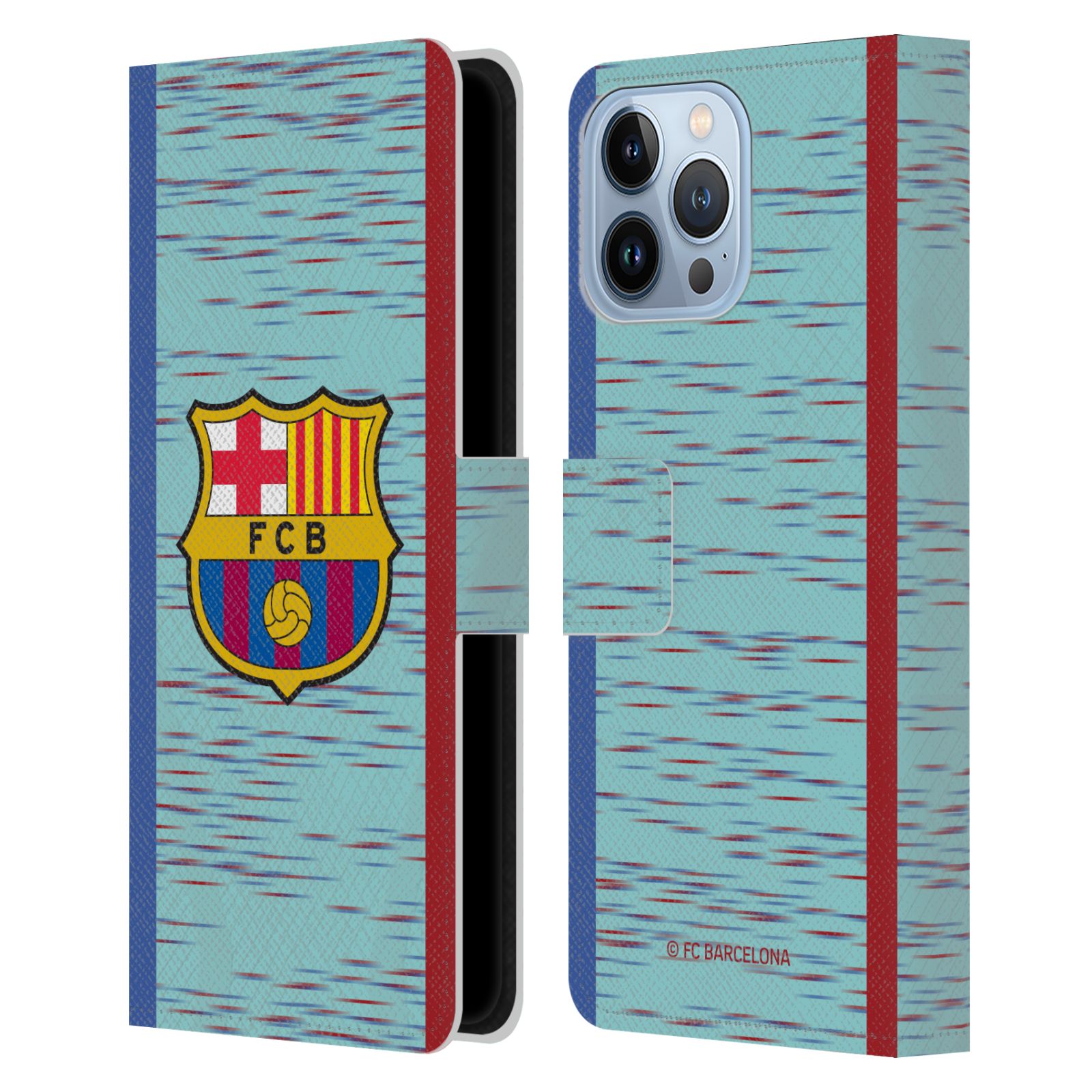 Pouzdro na mobil Apple Iphone 13 PRO MAX - HEAD CASE - FC Barcelona - Dres světle modrá logo 23/24