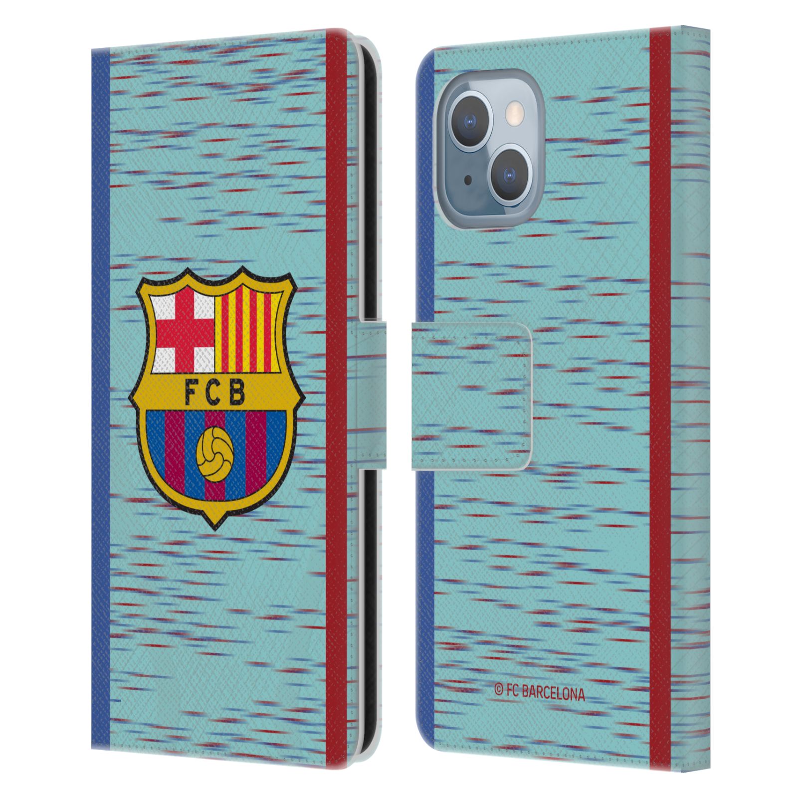 Pouzdro na mobil Apple Iphone 14 - HEAD CASE - FC Barcelona - Dres světle modrá logo 23/24