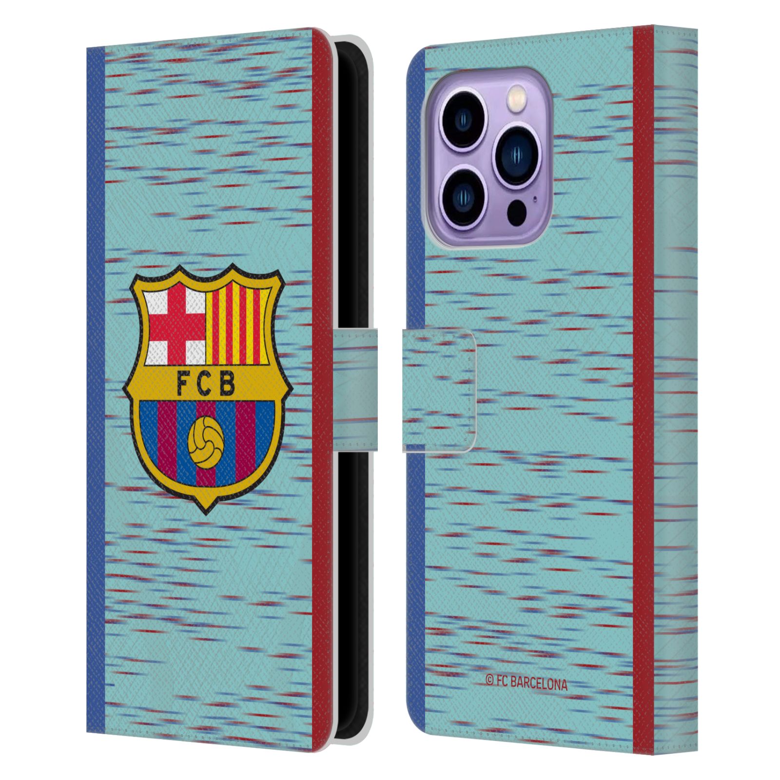 Pouzdro na mobil Apple Iphone 14 PRO MAX - HEAD CASE - FC Barcelona - Dres světle modrá logo 23/24