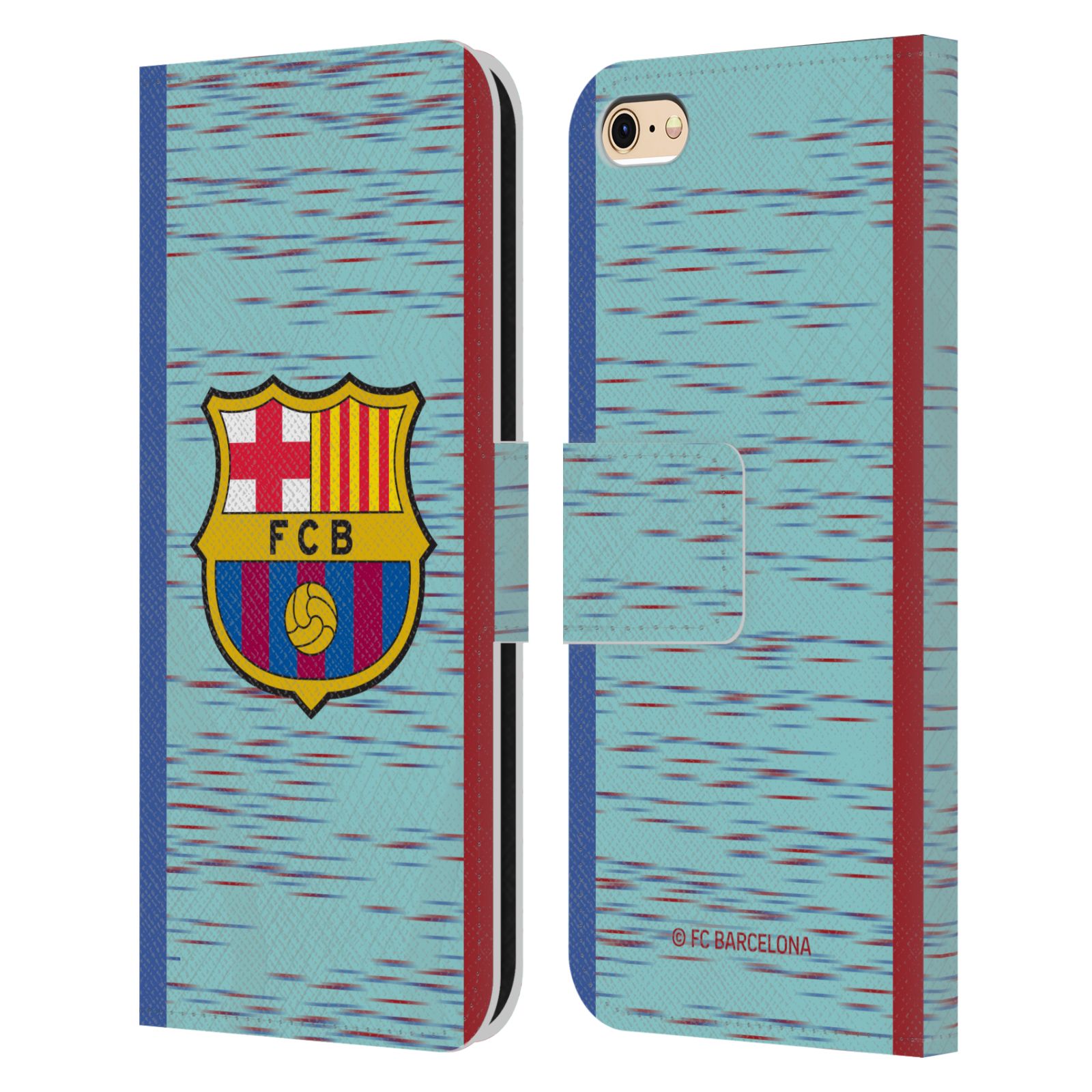 Pouzdro na mobil Apple Iphone 6 / 6S - HEAD CASE - FC Barcelona - Dres světle modrá logo 23/24