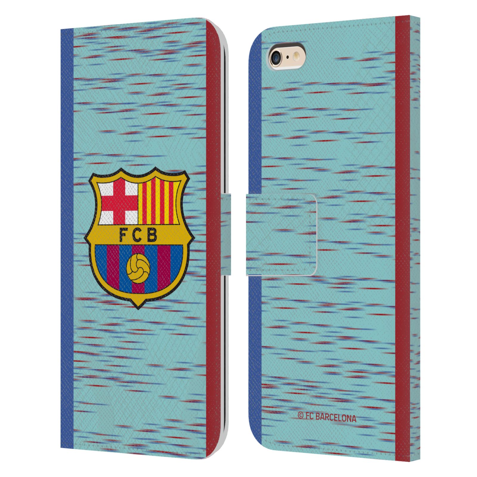 Pouzdro na mobil Apple Iphone 6 PLUS / 6S PLUS - HEAD CASE - FC Barcelona - Dres světle modrá logo 23/24