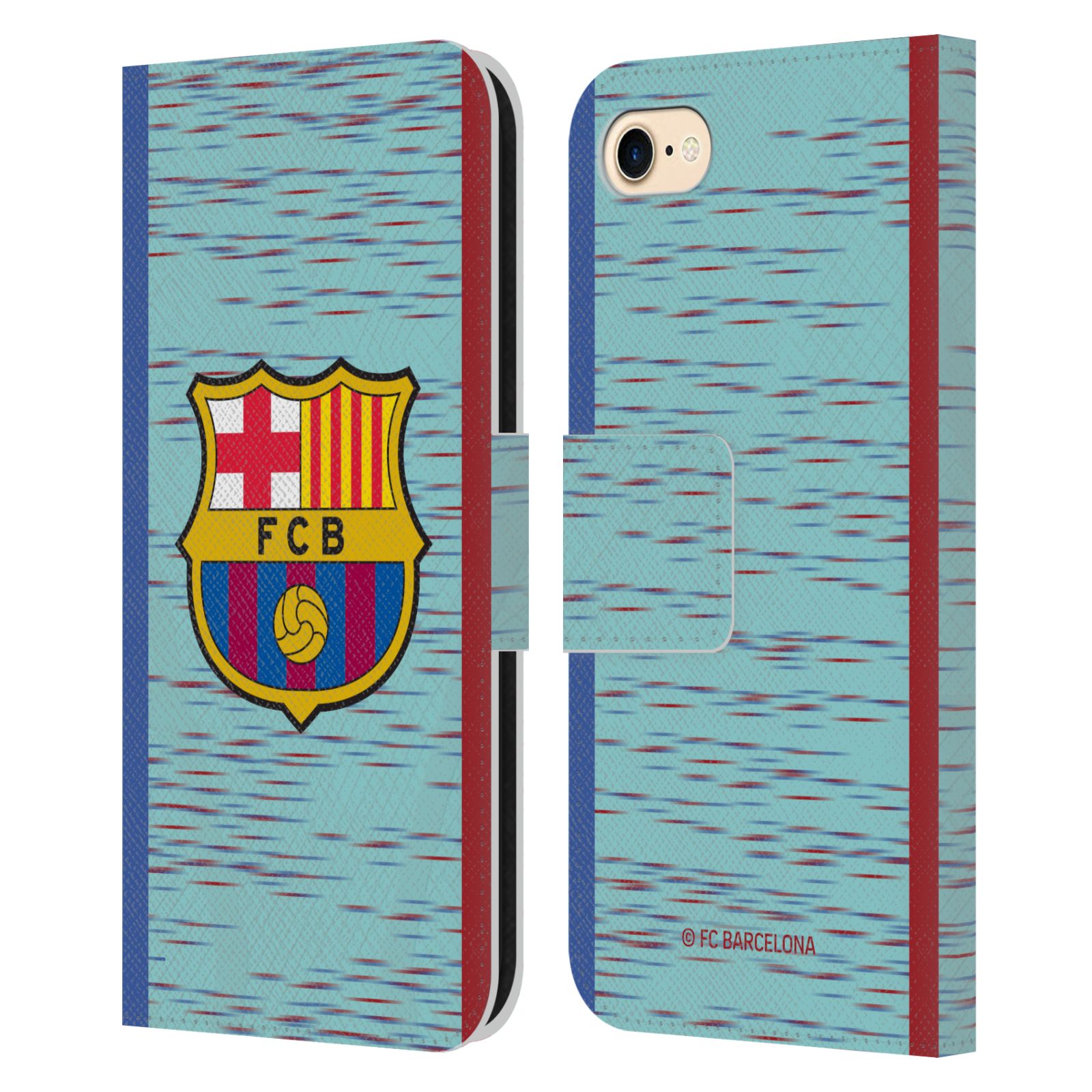 Pouzdro na mobil Apple Iphone 7/8/SE2020 - HEAD CASE - FC Barcelona - Dres světle modrá logo 23/24