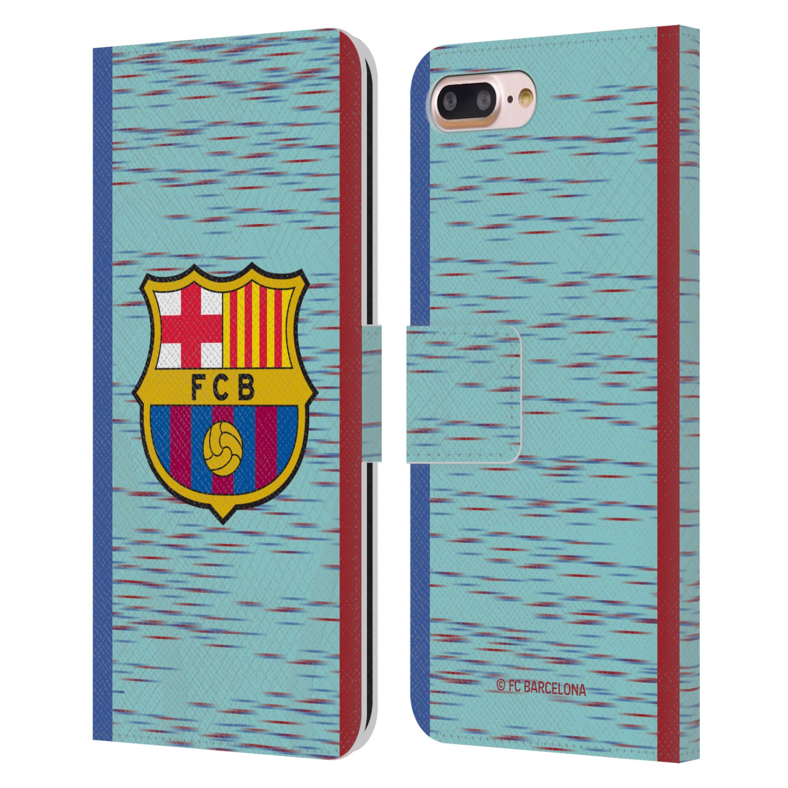 Pouzdro na mobil Apple Iphone 7+/8+ - HEAD CASE - FC Barcelona - Dres světle modrá logo 23/24