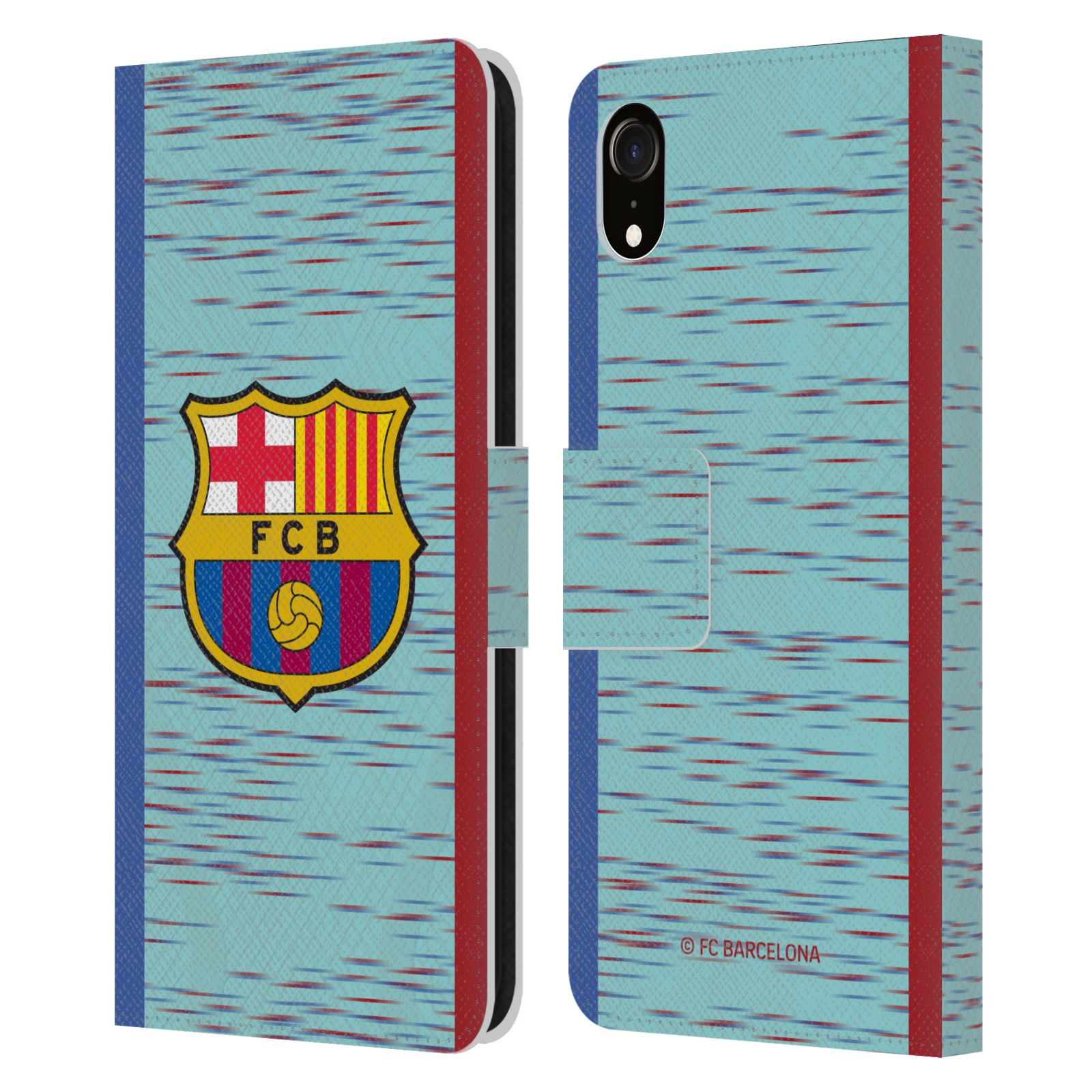 Pouzdro na mobil Apple Iphone XR - HEAD CASE - FC Barcelona - Dres světle modrá logo 23/24