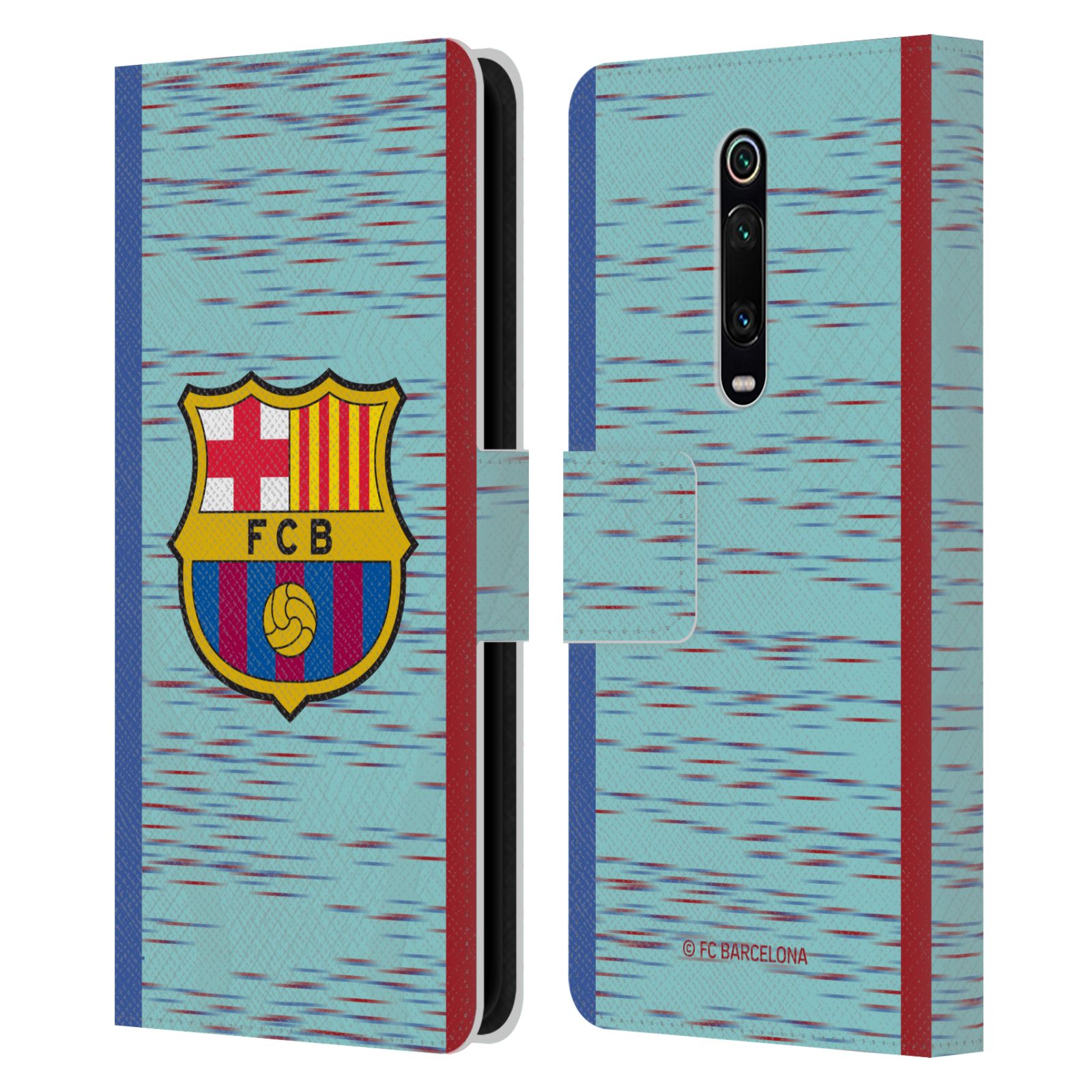 Pouzdro na mobil Xiaomi Mi 9T  - HEAD CASE - FC Barcelona - Dres světle modrá logo 23/24
