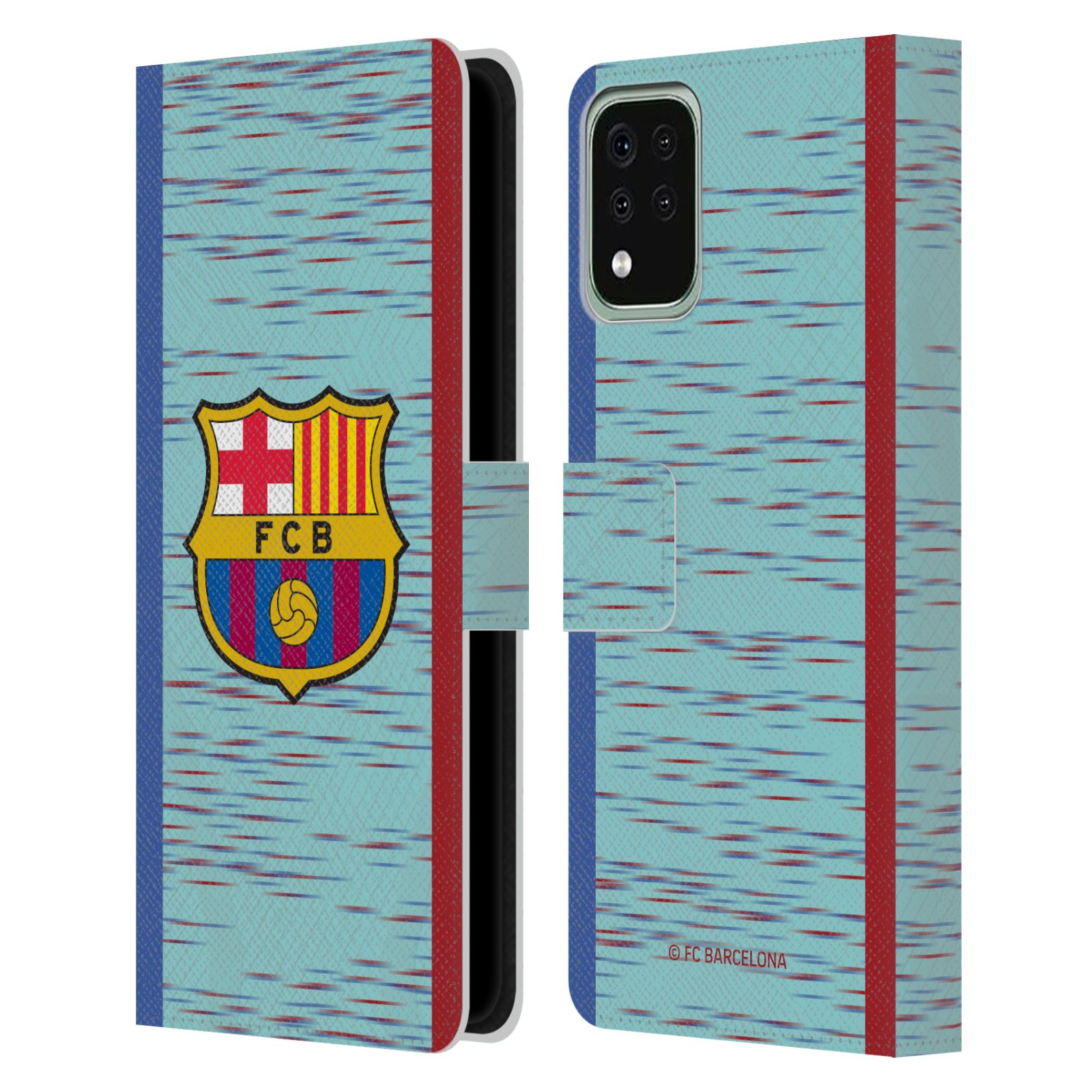 Pouzdro na mobil LG K42 / K52 / K62 - HEAD CASE - FC Barcelona - Dres světle modrá logo 23/24