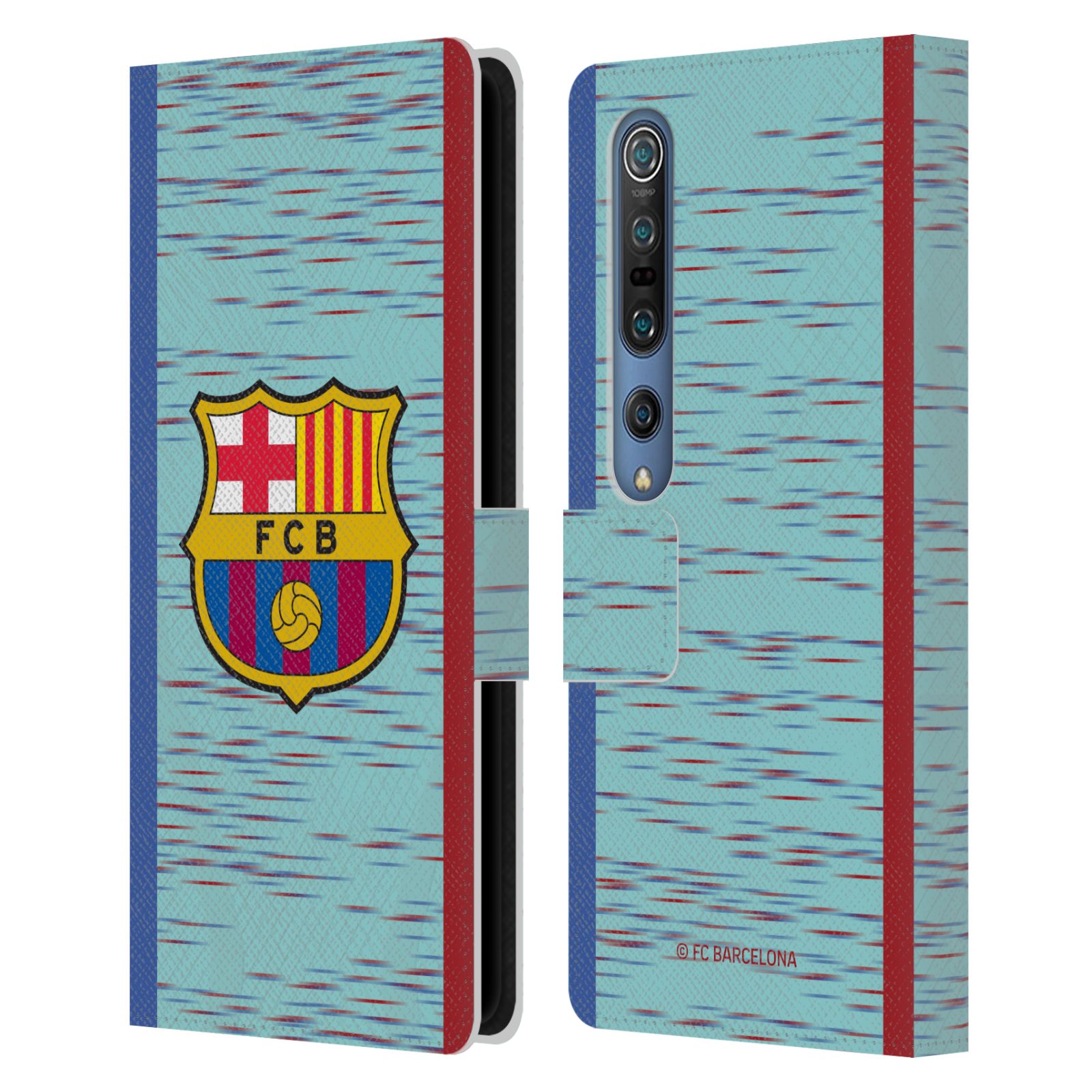 Pouzdro na mobil Xiaomi Mi 10 / Mi 10 Pro  - HEAD CASE - FC Barcelona - Dres světle modrá logo 23/24