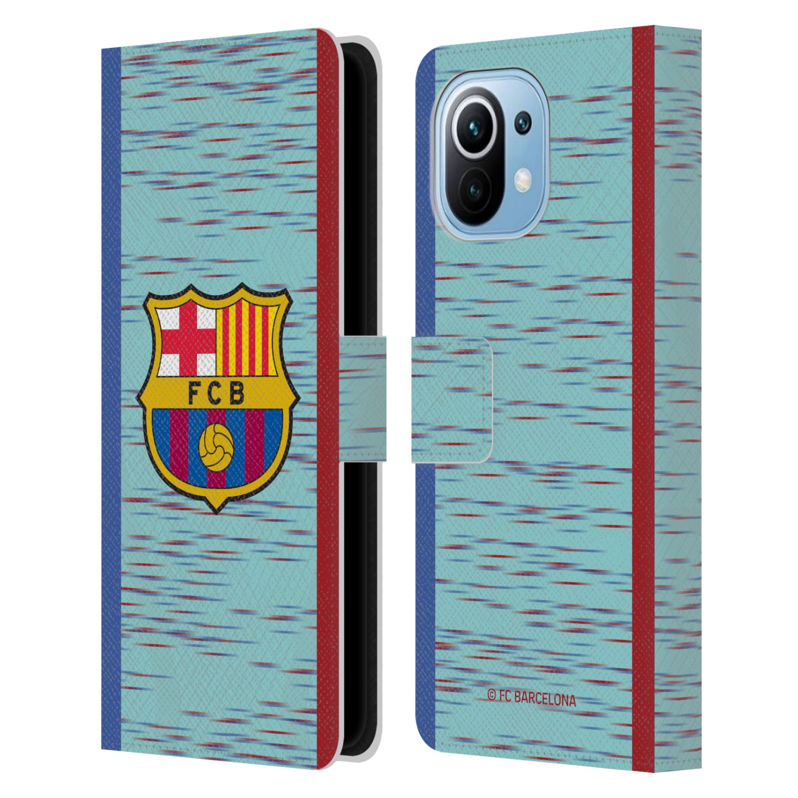 Pouzdro na mobil Xiaomi Mi 11 - HEAD CASE - FC Barcelona - Dres světle modrá logo 23/24