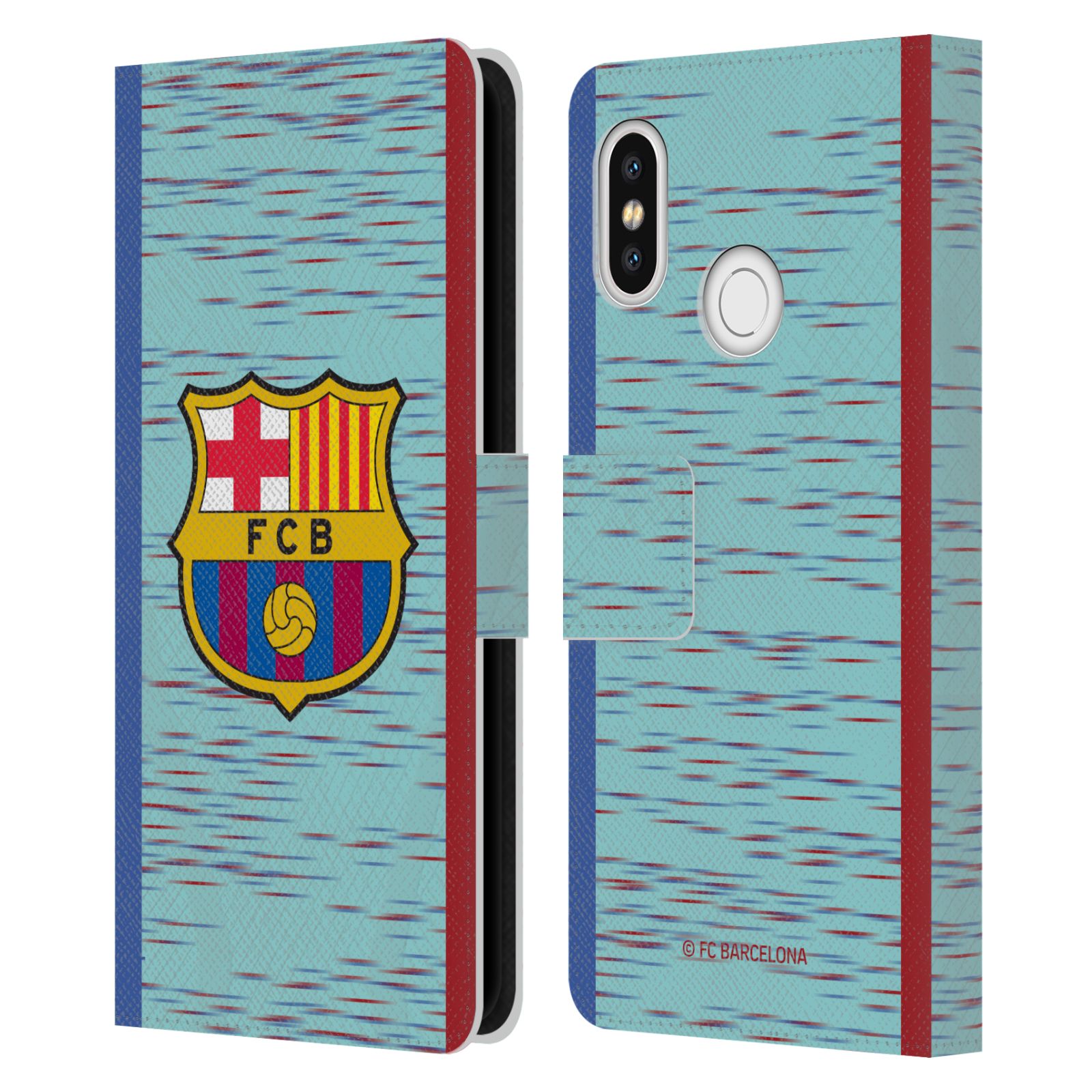 Pouzdro na mobil Xiaomi Mi 8  - HEAD CASE - FC Barcelona - Dres světle modrá logo 23/24