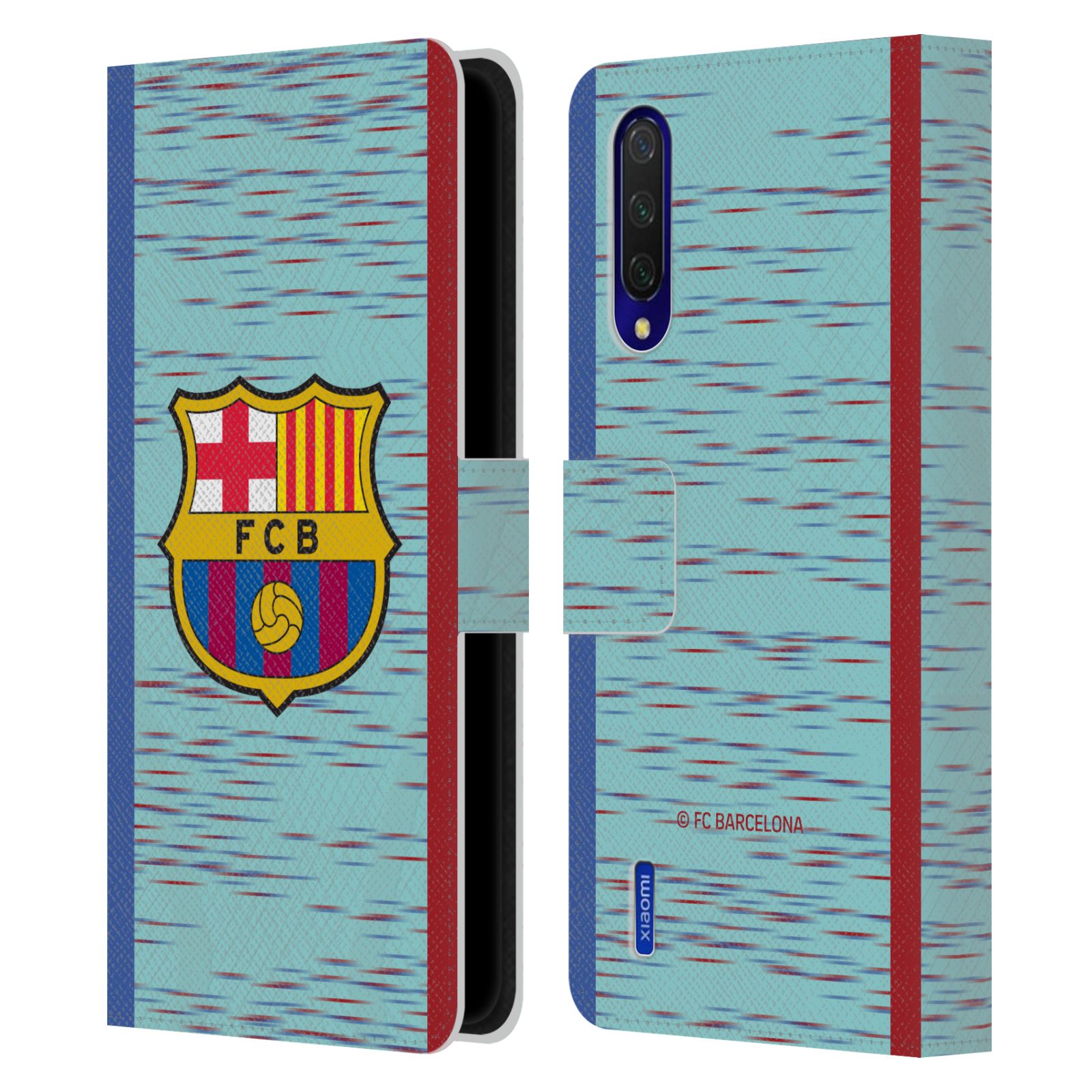 Pouzdro na mobil Xiaomi Mi 9 LITE  - HEAD CASE - FC Barcelona - Dres světle modrá logo 23/24
