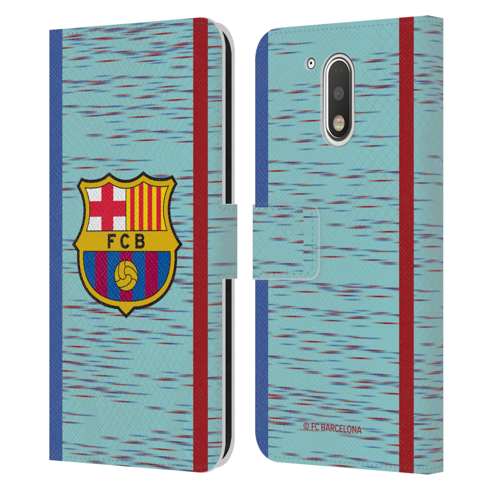 Pouzdro na mobil Motorola Moto G41 - HEAD CASE - FC Barcelona - Dres světle modrá logo 23/24