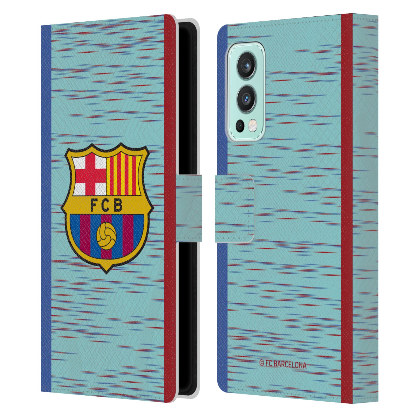 Pouzdro na mobil OnePlus Nord 2 5G - HEAD CASE - FC Barcelona - Dres světle modrá logo 23/24
