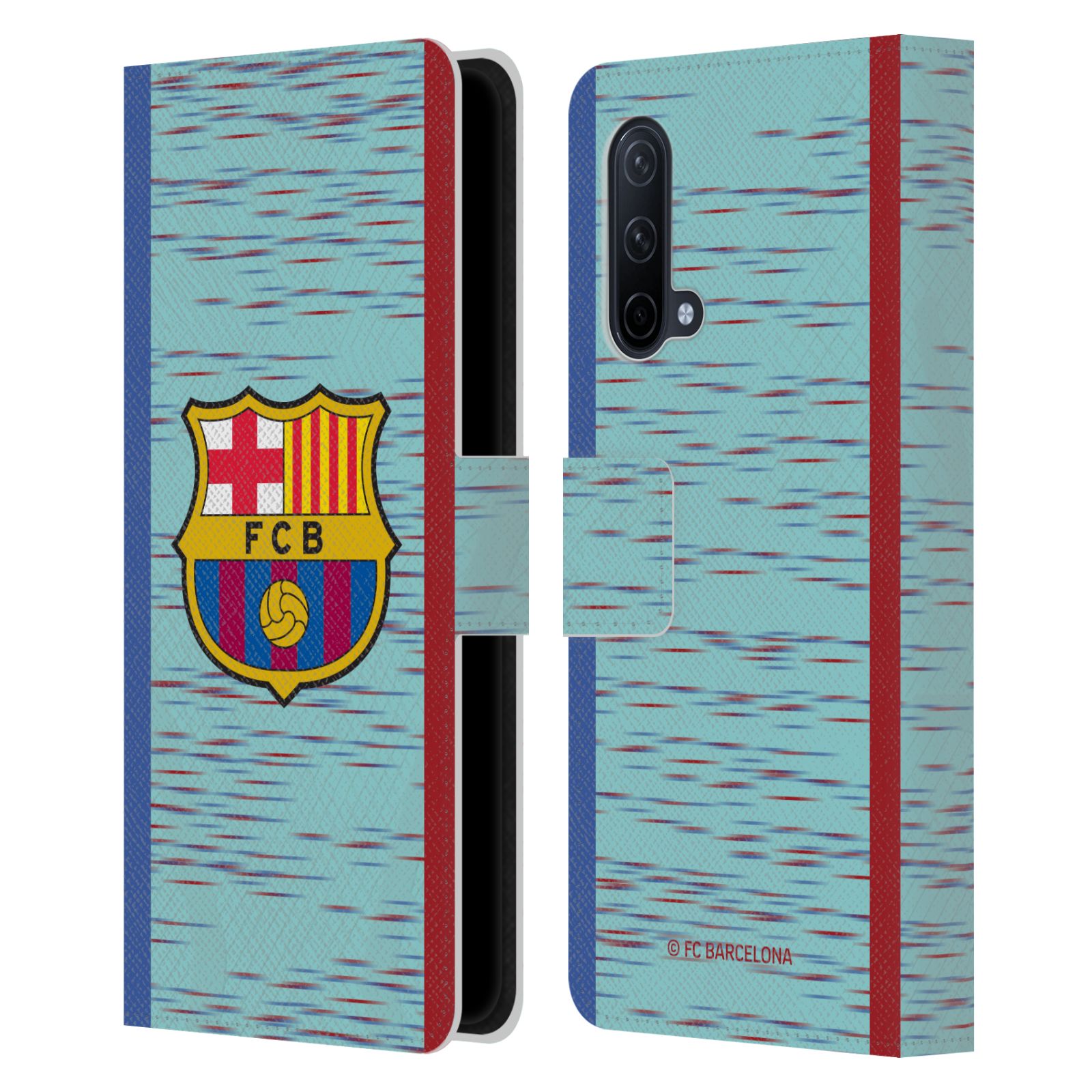 Pouzdro na mobil OnePlus Nord CE 5G - HEAD CASE - FC Barcelona - Dres světle modrá logo 23/24