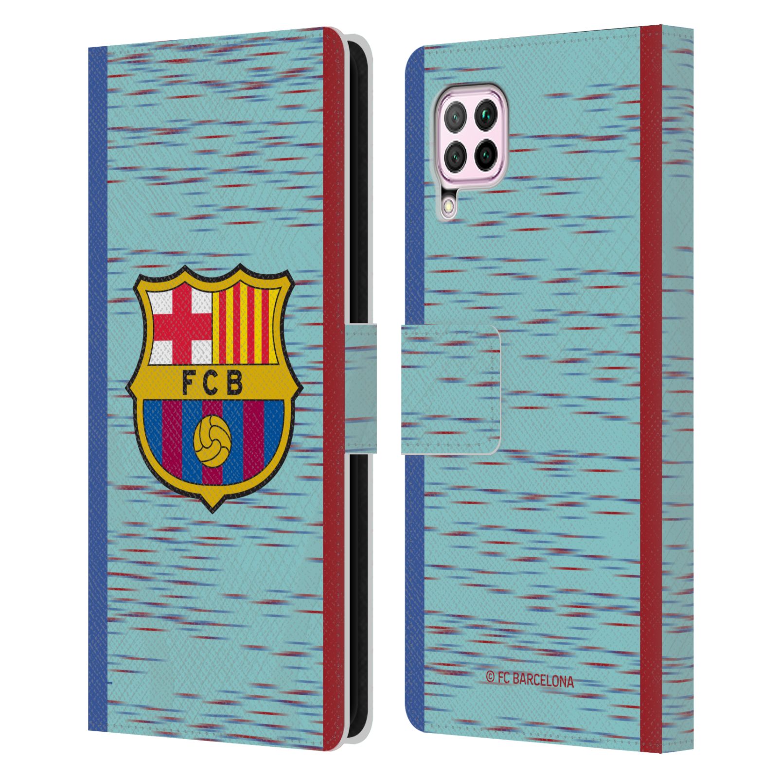 Pouzdro na mobil Huawei P40 LITE - HEAD CASE - FC Barcelona - Dres světle modrá logo 23/24
