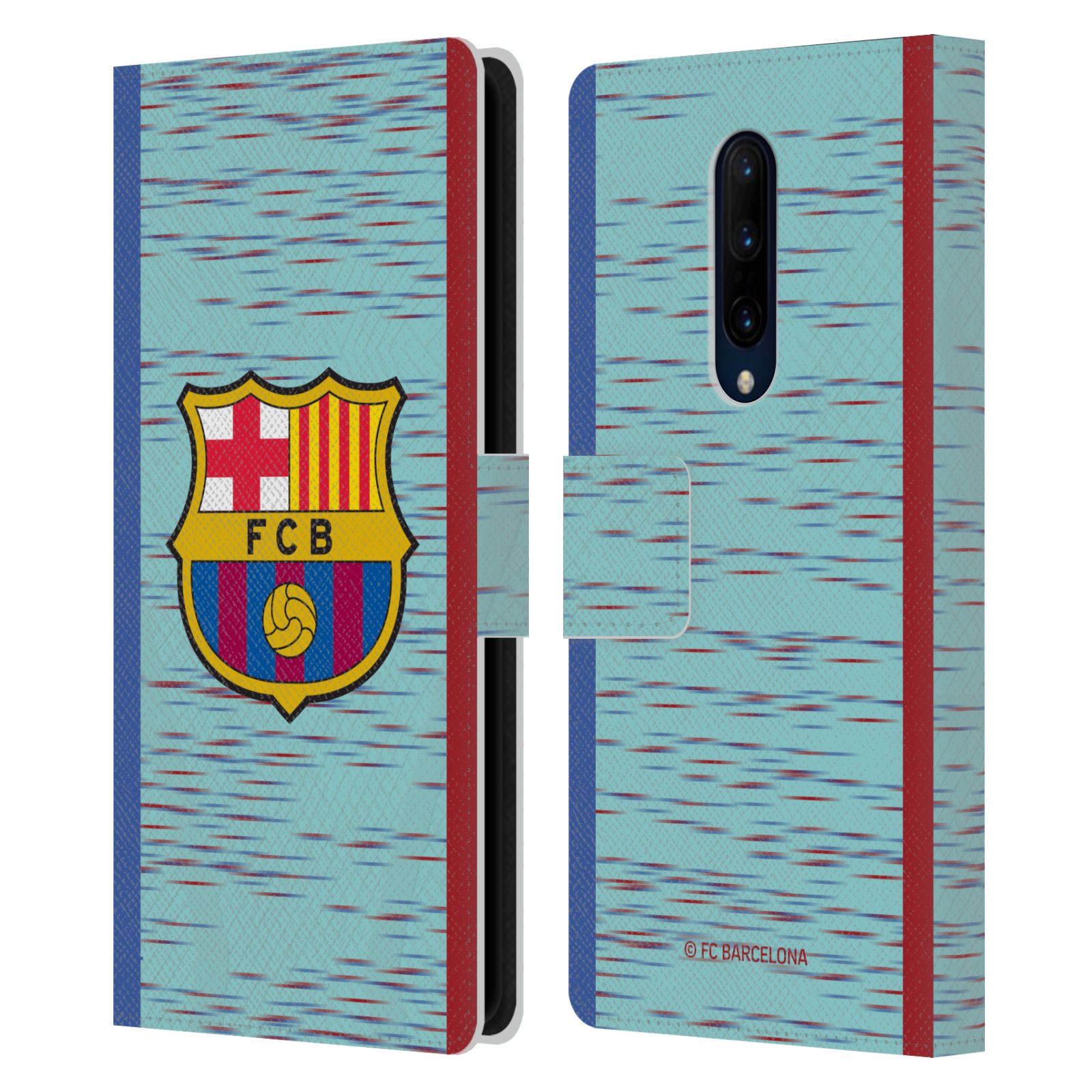 Pouzdro na mobil OnePlus 7 PRO  - HEAD CASE - FC Barcelona - Dres světle modrá logo 23/24