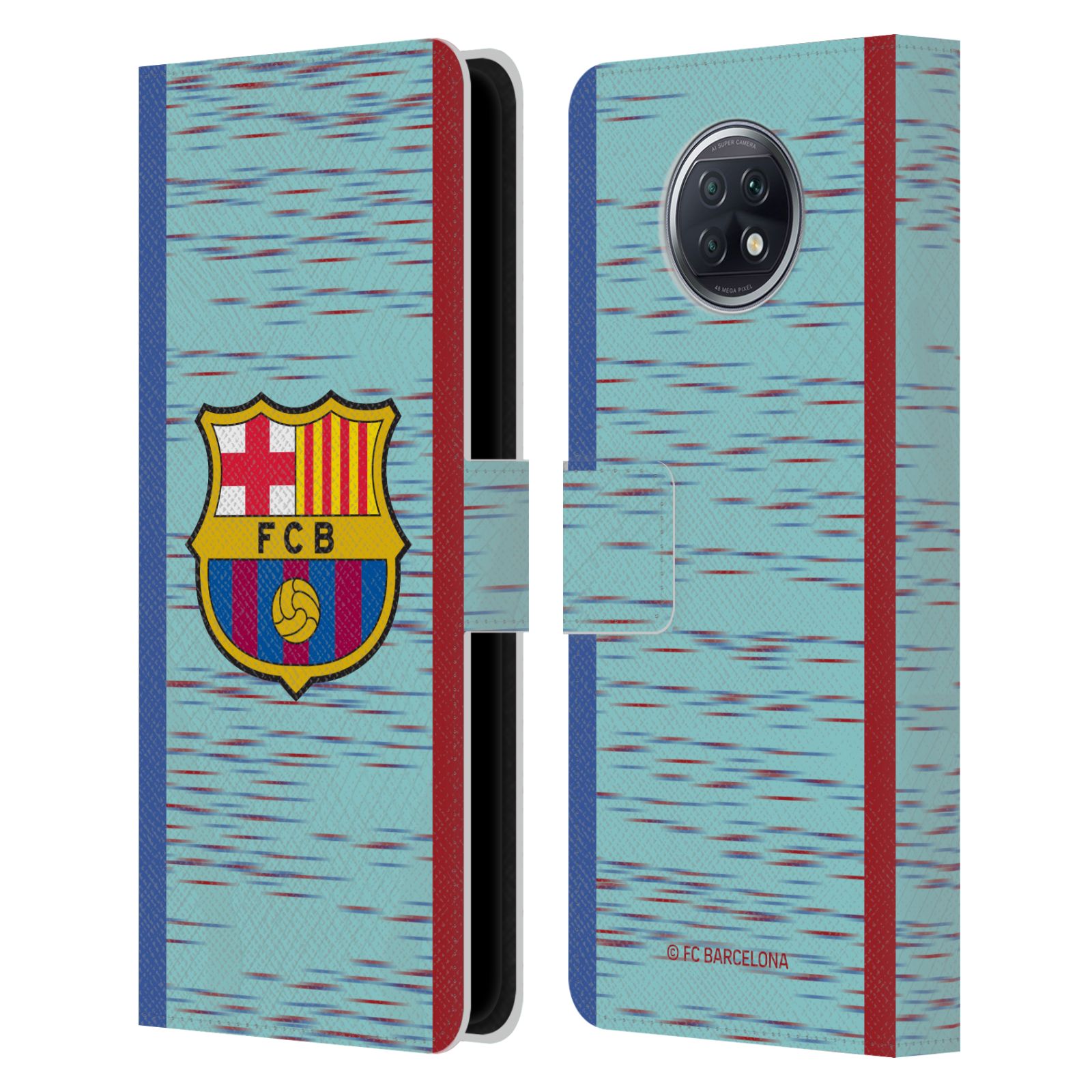 Pouzdro na mobil Xiaomi Redmi Note 9T - HEAD CASE - FC Barcelona - Dres světle modrá logo 23/24
