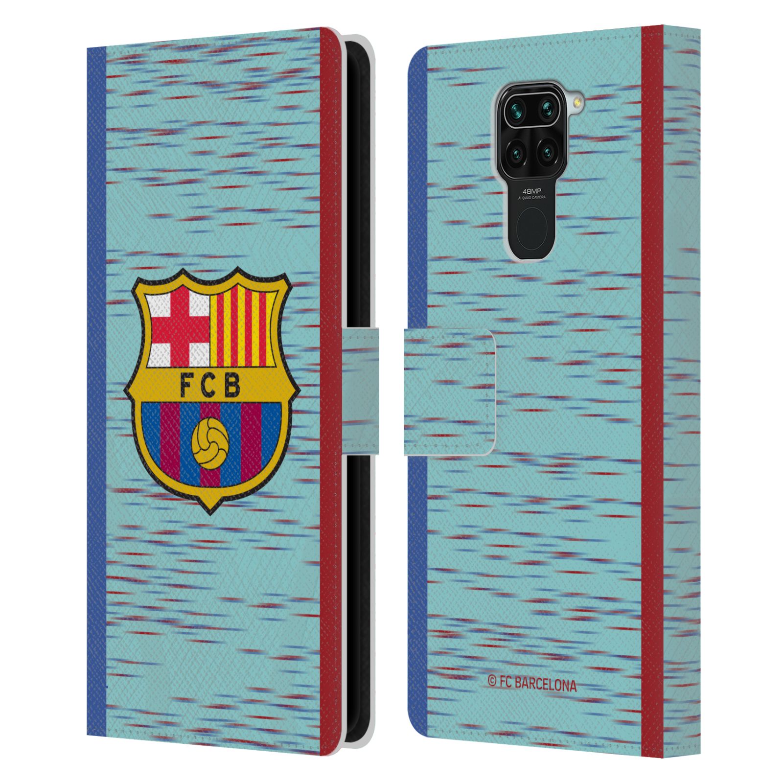 Pouzdro na mobil Xiaomi Redmi Note 9  - HEAD CASE - FC Barcelona - Dres světle modrá logo 23/24