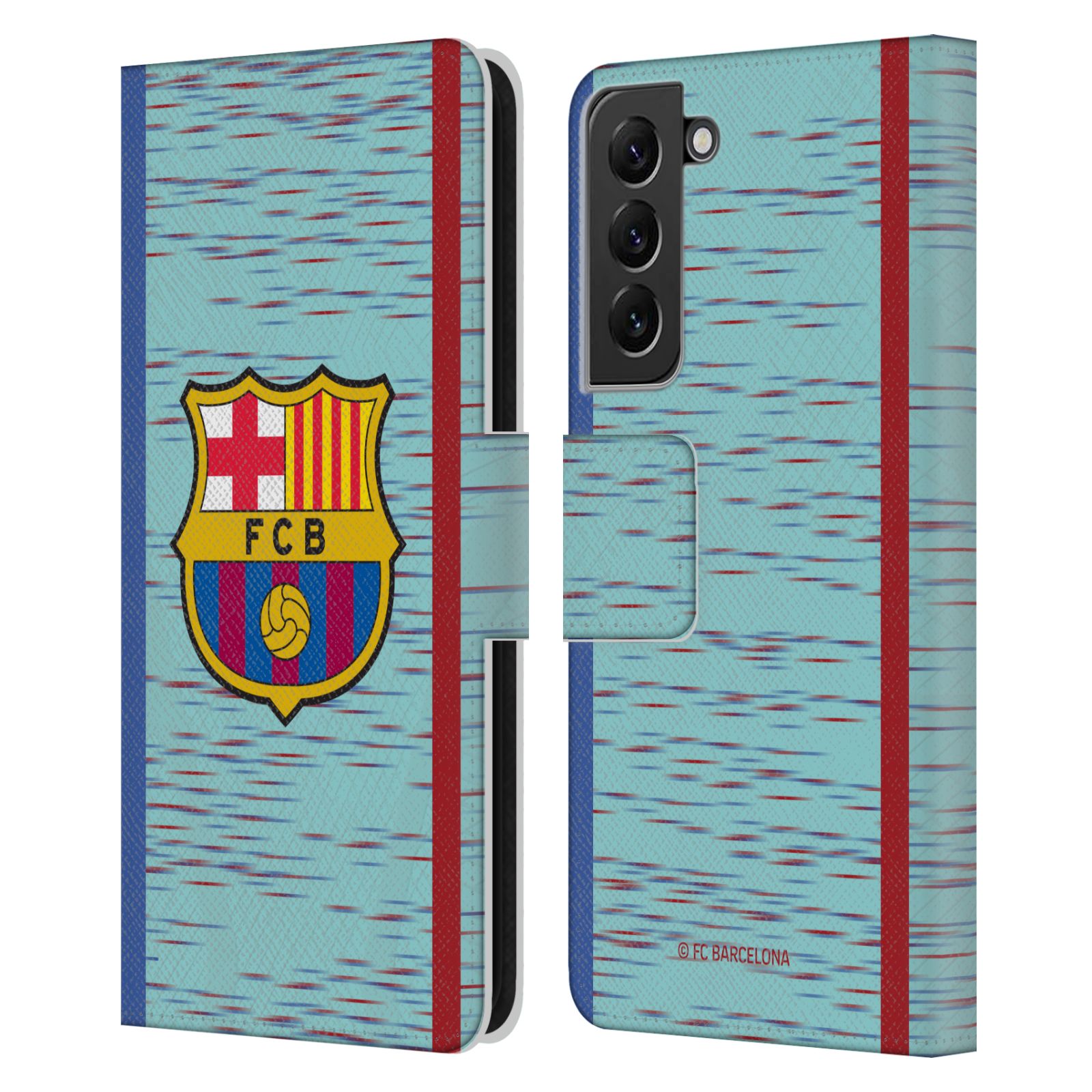 Pouzdro na mobil Samsung Galaxy S22+ 5G - HEAD CASE - FC Barcelona - Dres světle modrá logo 23/24