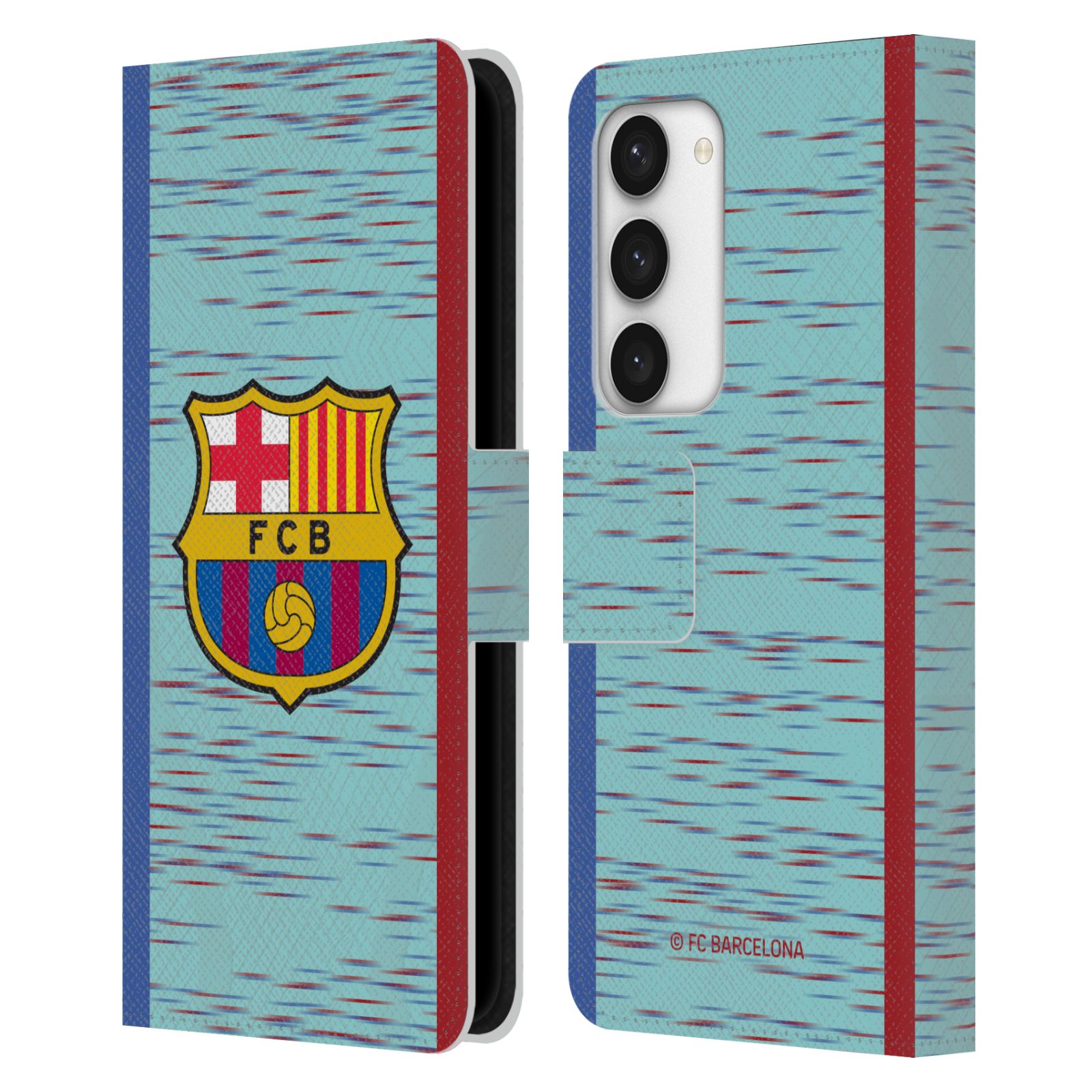 Pouzdro na mobil Samsung Galaxy S23 5G - HEAD CASE - FC Barcelona - Dres světle modrá logo 23/24