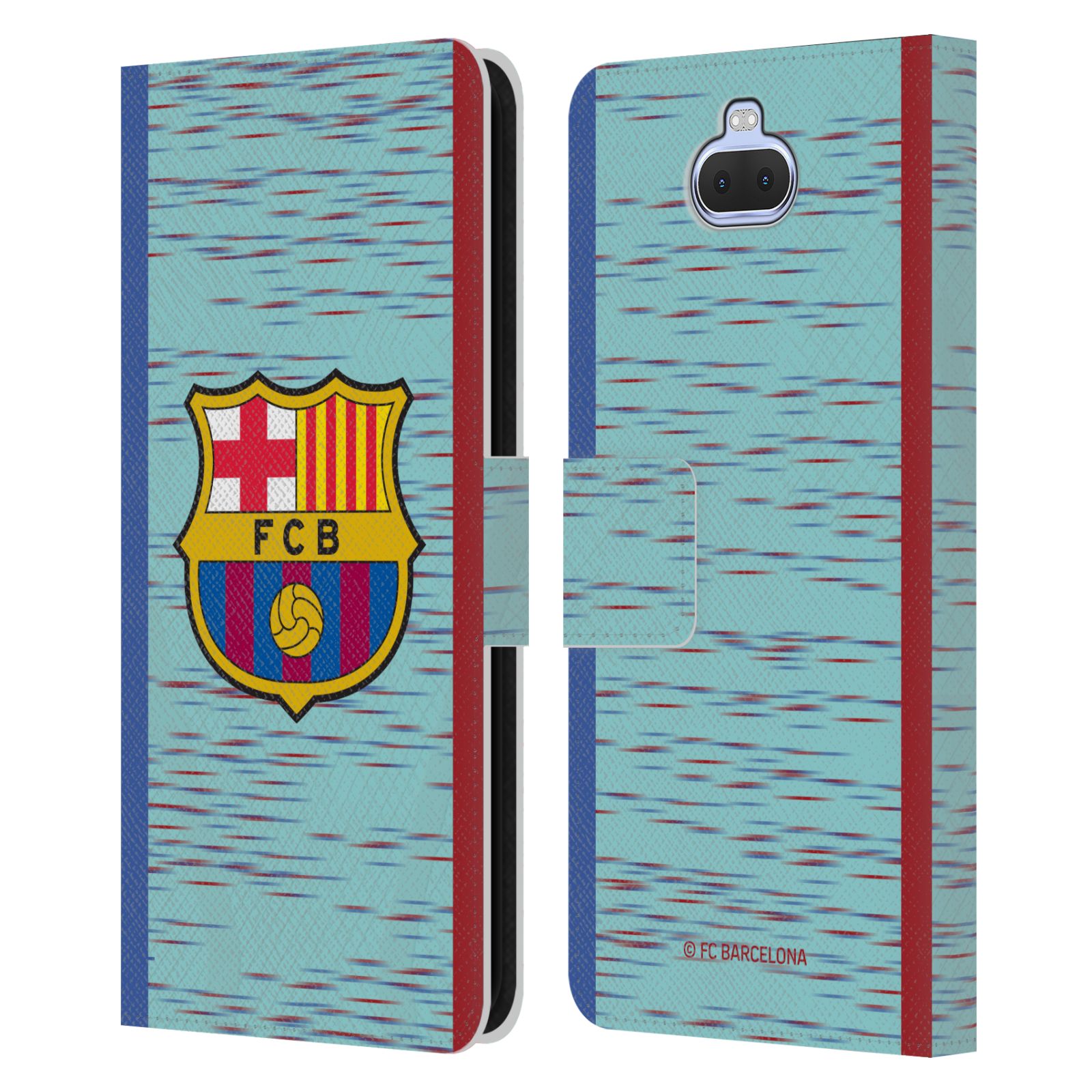 Pouzdro na mobil Sony Xperia 10 / Xperia XA3  - HEAD CASE - FC Barcelona - Dres světle modrá logo 23/24