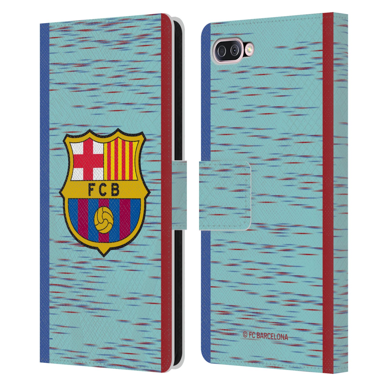 Pouzdro na mobil Asus Zenfone 4 Max (ZC554KL)  - HEAD CASE - FC Barcelona - Dres světle modrá logo 23/24