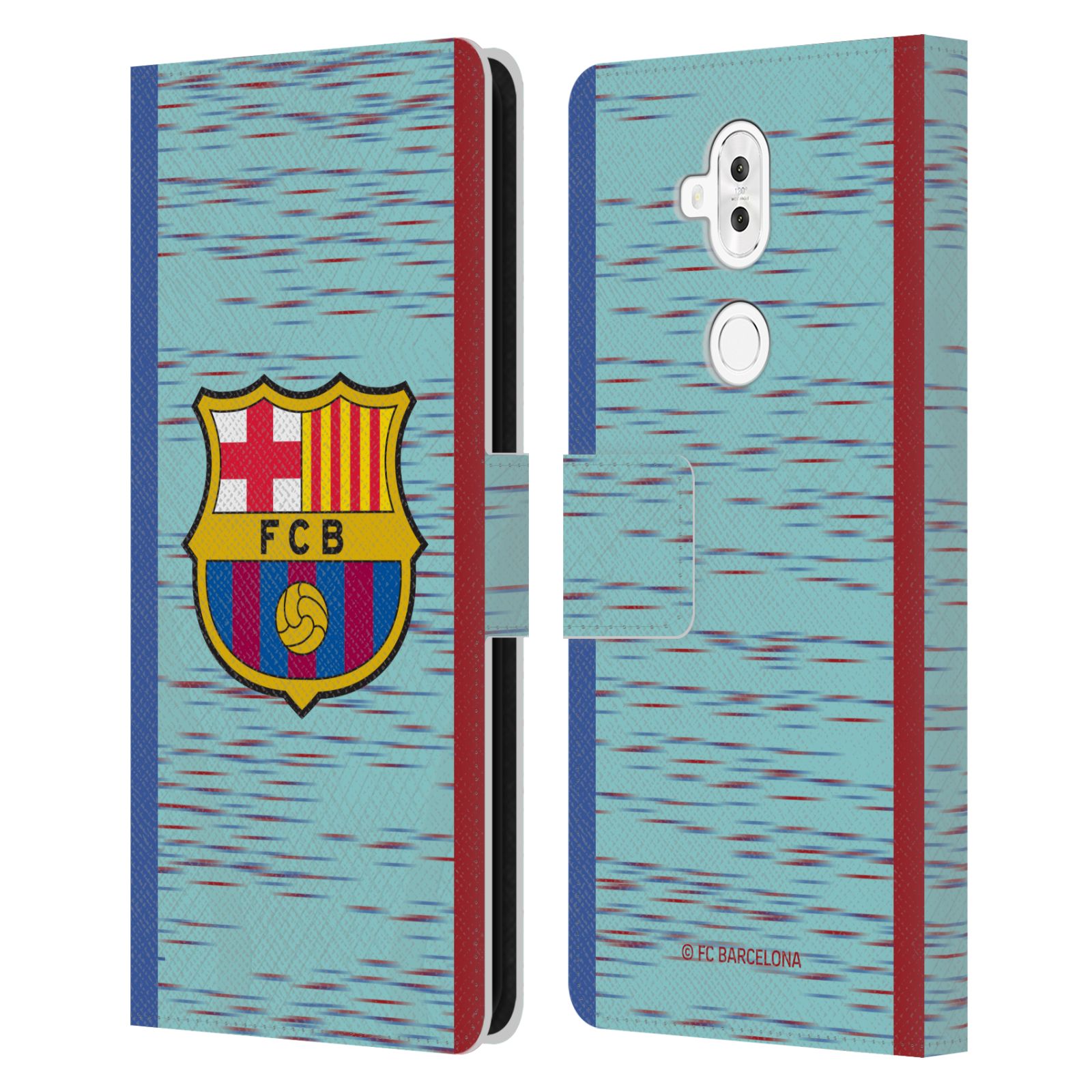 Pouzdro na mobil Asus Zenfone 5 Lite ZC600KL  - HEAD CASE - FC Barcelona - Dres světle modrá logo 23/24