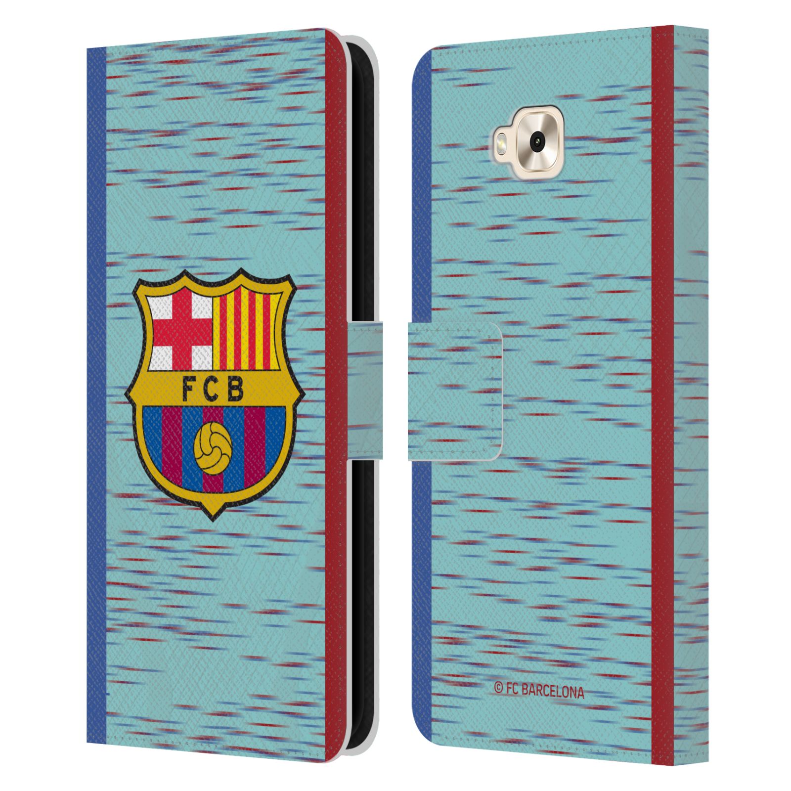 Pouzdro na mobil Asus Zenfone 4 Selfie ZD553KL  - HEAD CASE - FC Barcelona - Dres světle modrá logo 23/24