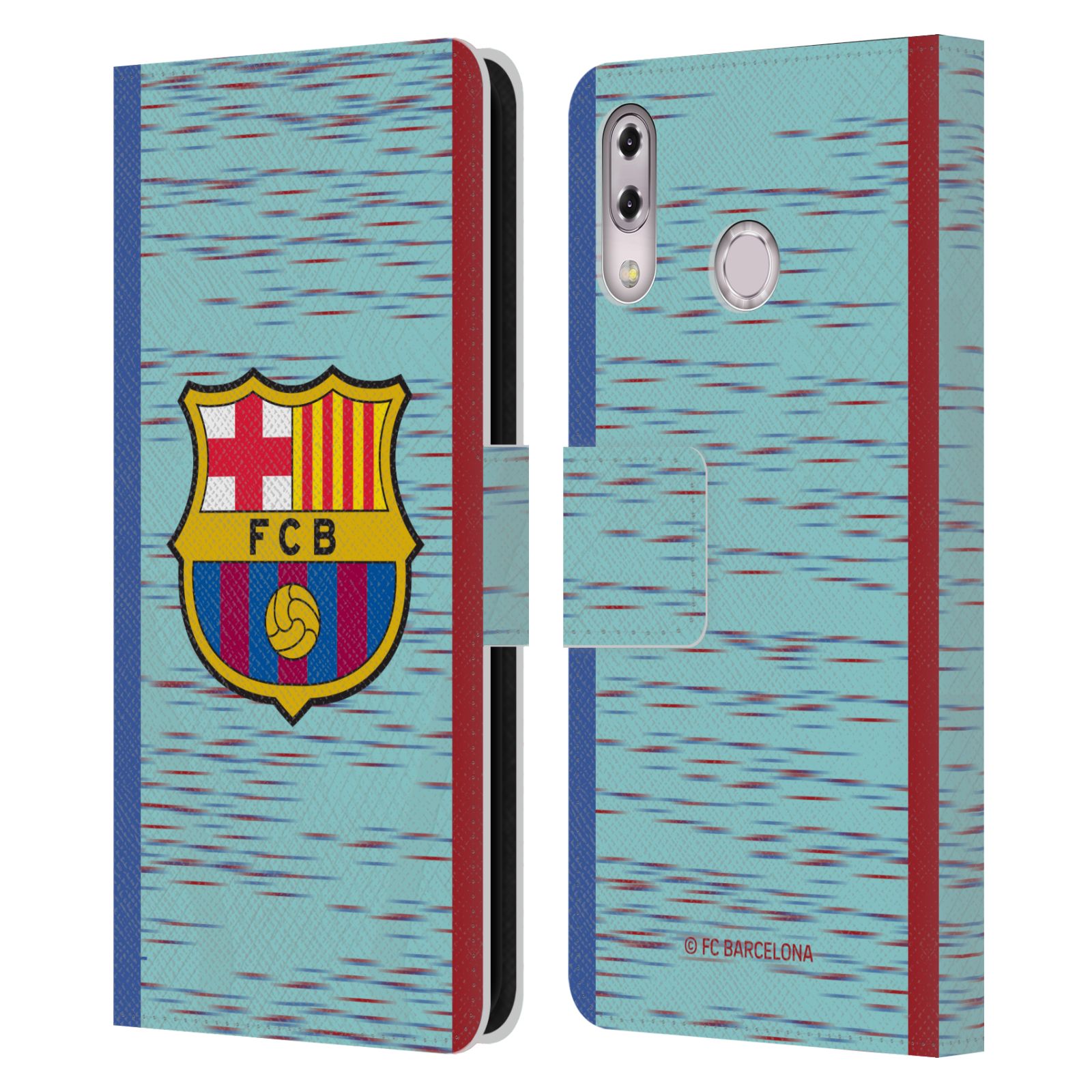 Pouzdro na mobil Asus Zenfone 5z ZS620KL, 5 ZE620KL  - HEAD CASE - FC Barcelona - Dres světle modrá logo 23/24
