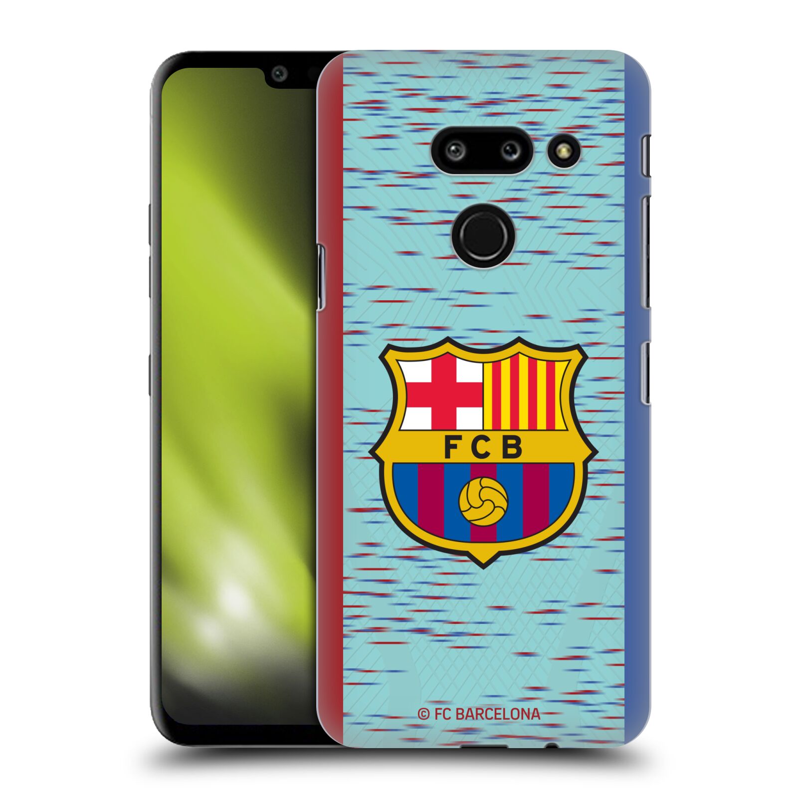 Obal na mobil LG G8 ThinQ - HEAD CASE - FC BARCELONA - Modrý dres znak
