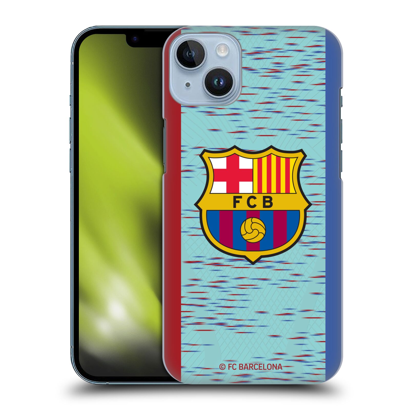 Obal na mobil Apple Iphone 14 PLUS - HEAD CASE - FC BARCELONA - Modrý dres znak