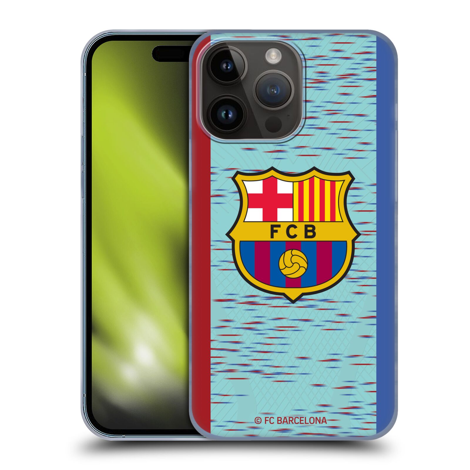 Obal na mobil Apple Iphone 15 PRO MAX - HEAD CASE - FC BARCELONA - Modrý dres znak
