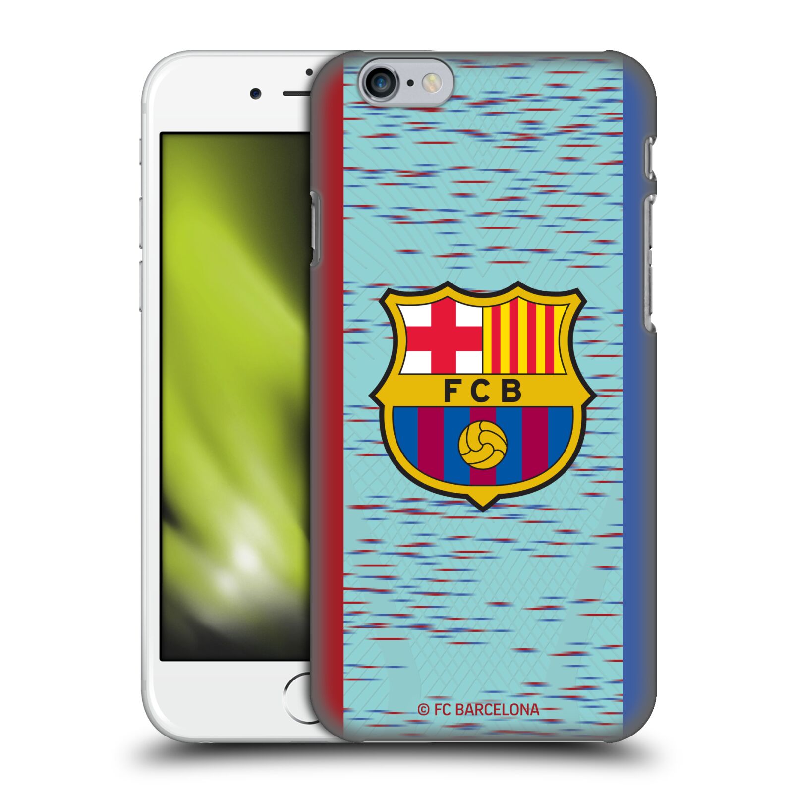 Obal na mobil Apple Iphone 6/6S - HEAD CASE - FC BARCELONA - Modrý dres znak